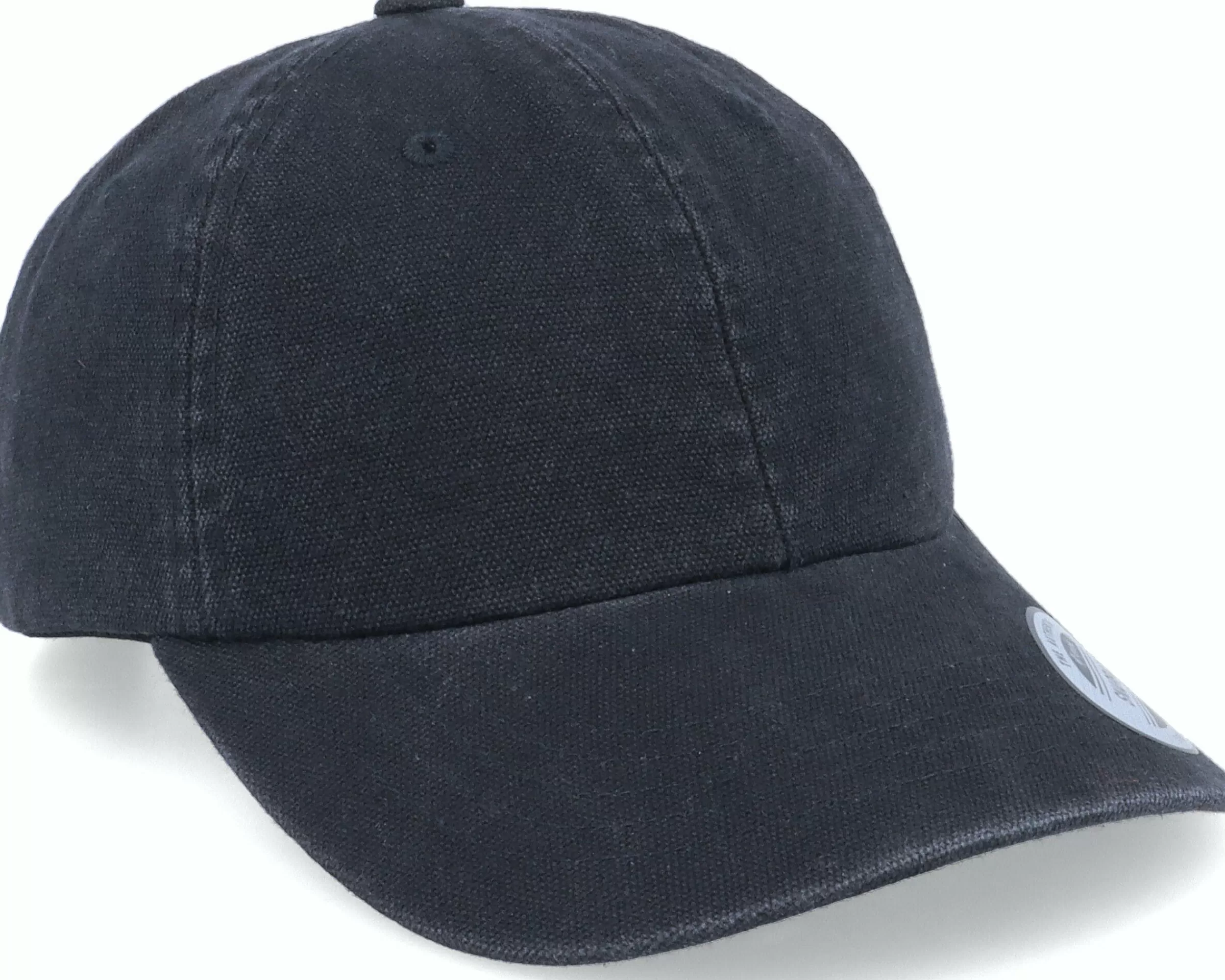 Yupoong Canvas Washed Black Dad Cap - -Unisex Dad Cap