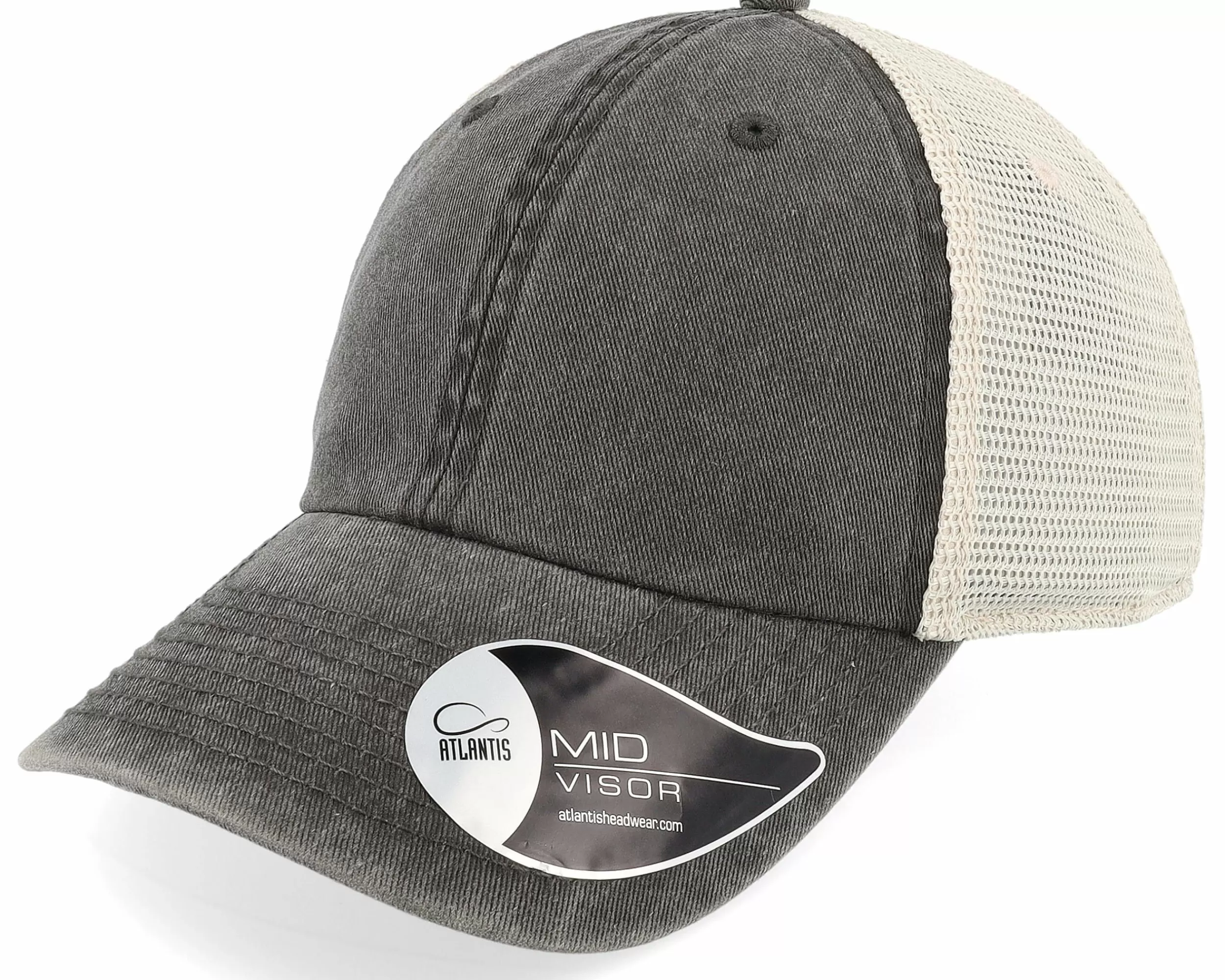 Atlantis Case Black Washed Dad Cap Trucker - -Unisex Trucker