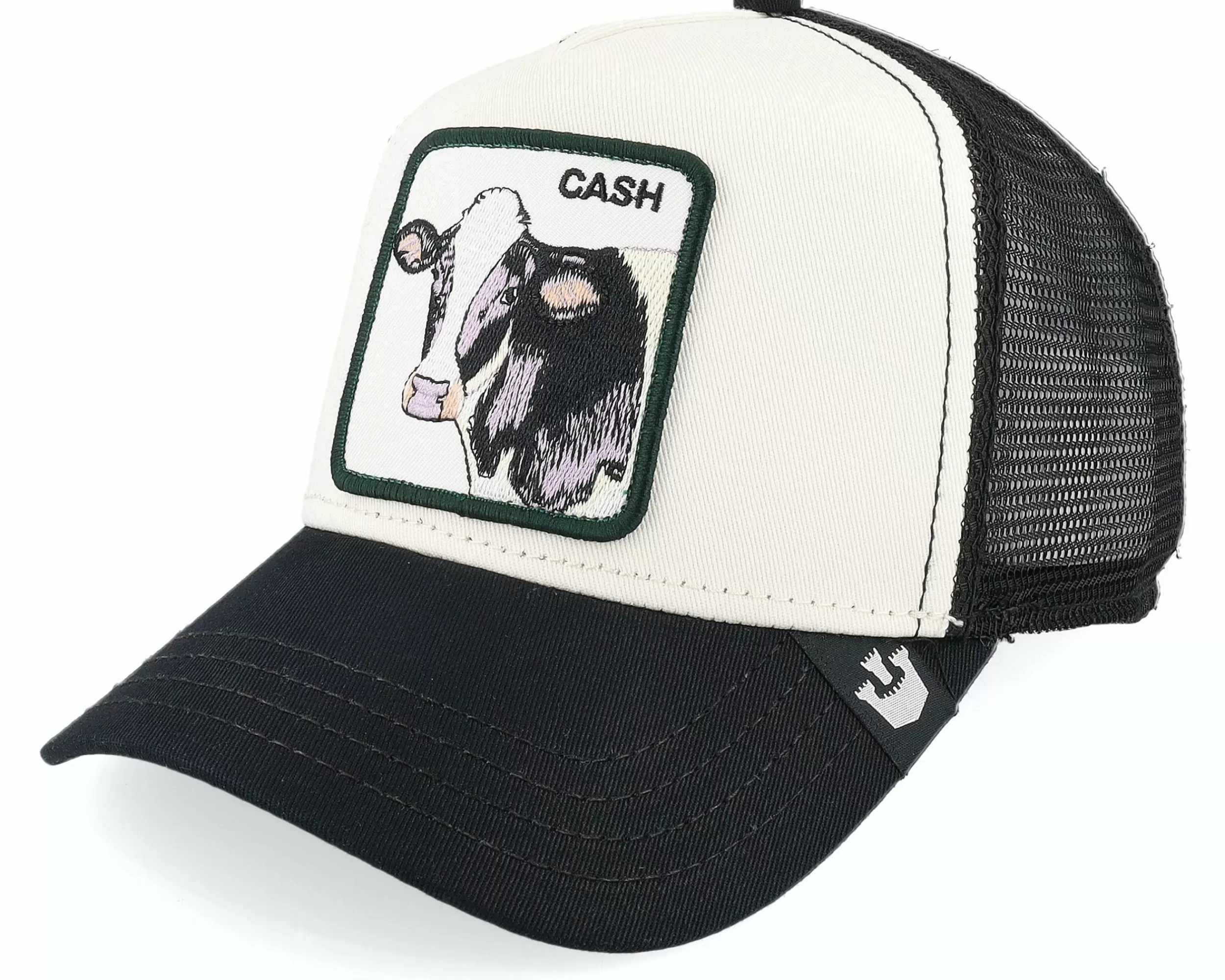 Goorin Bros. Cash Cow White/Black Trucker - -Unisex Trucker