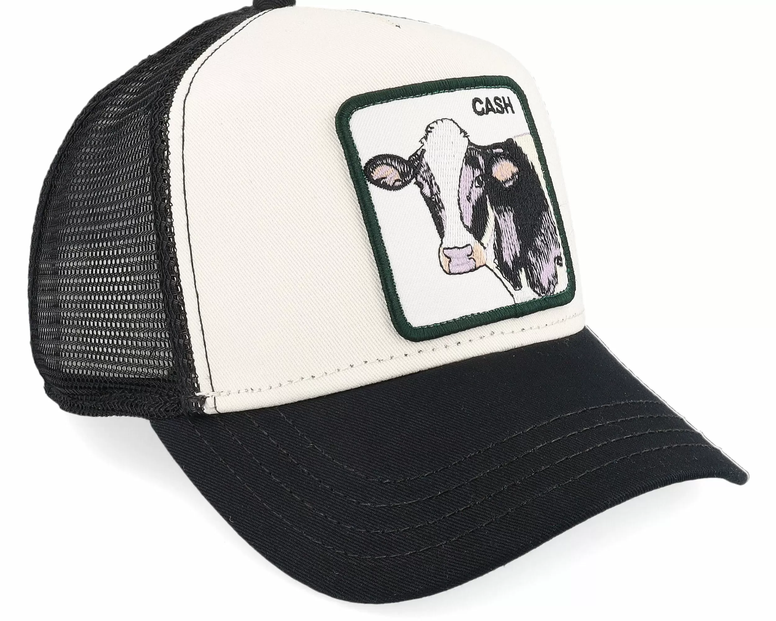 Goorin Bros. Cash Cow White/Black Trucker - -Unisex Trucker