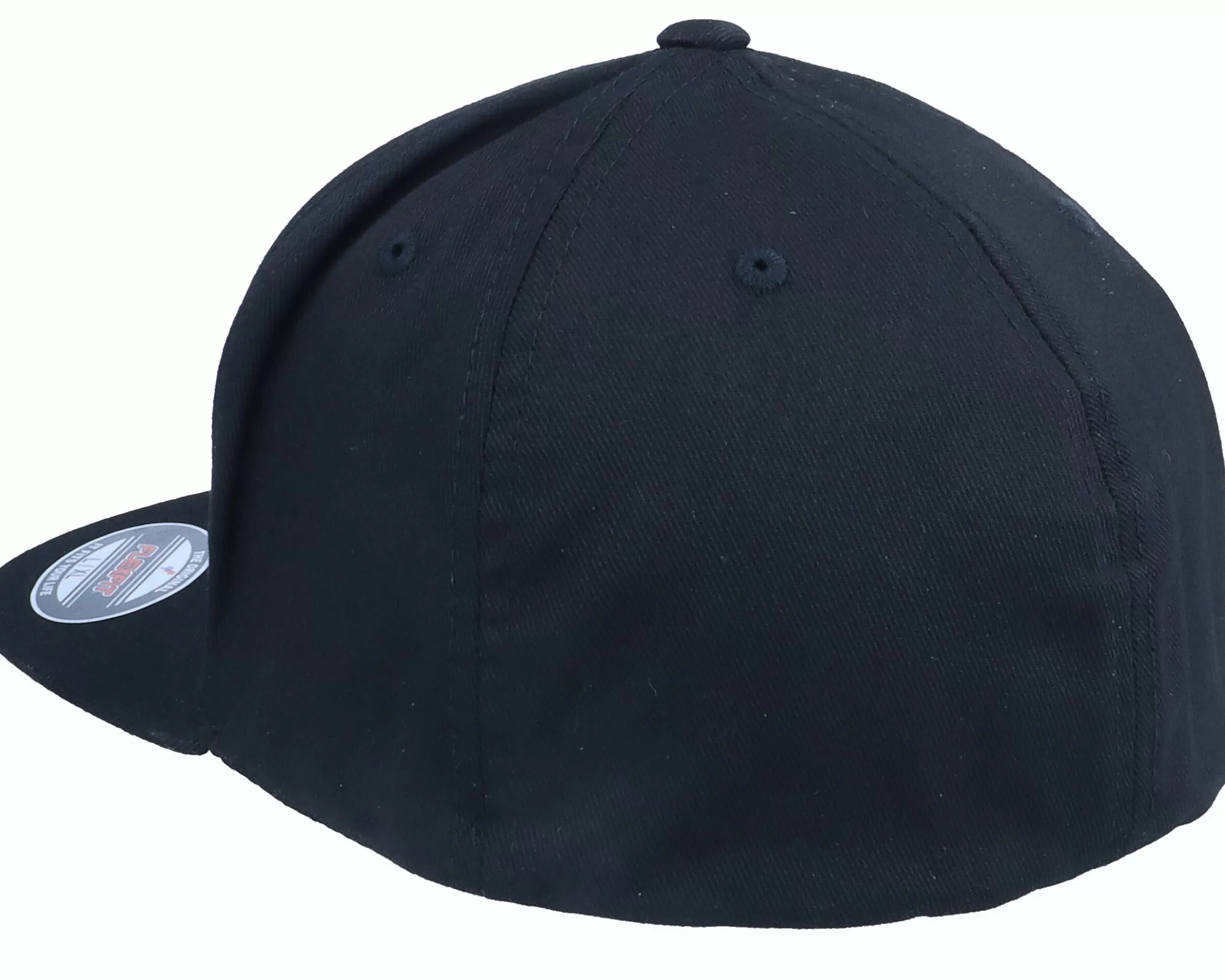 Iconic Charge Flat Brim Black Flexfit Fitted - -Unisex Fitted