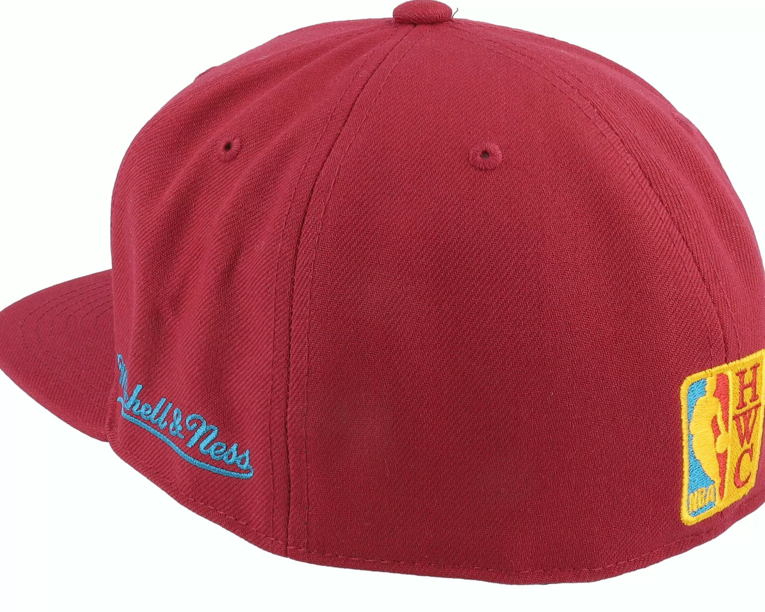Mitchell & Ness Charlotte Hornets Northern Lights Cardinal Fitted - -Unisex Fitted