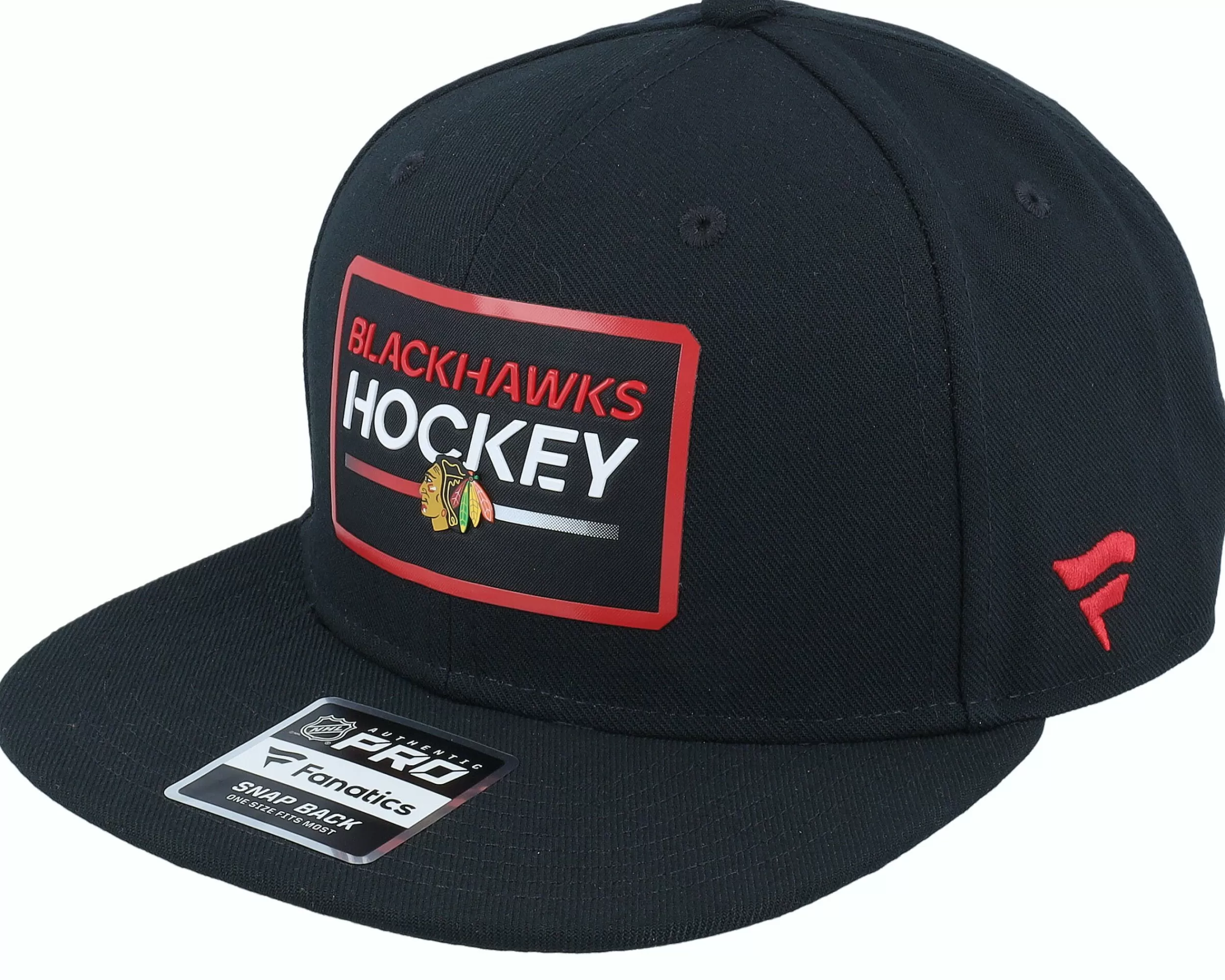 Fanatics Chicago Blackhawks Authentic Pro Prime Black Snapback - -Unisex Snapback