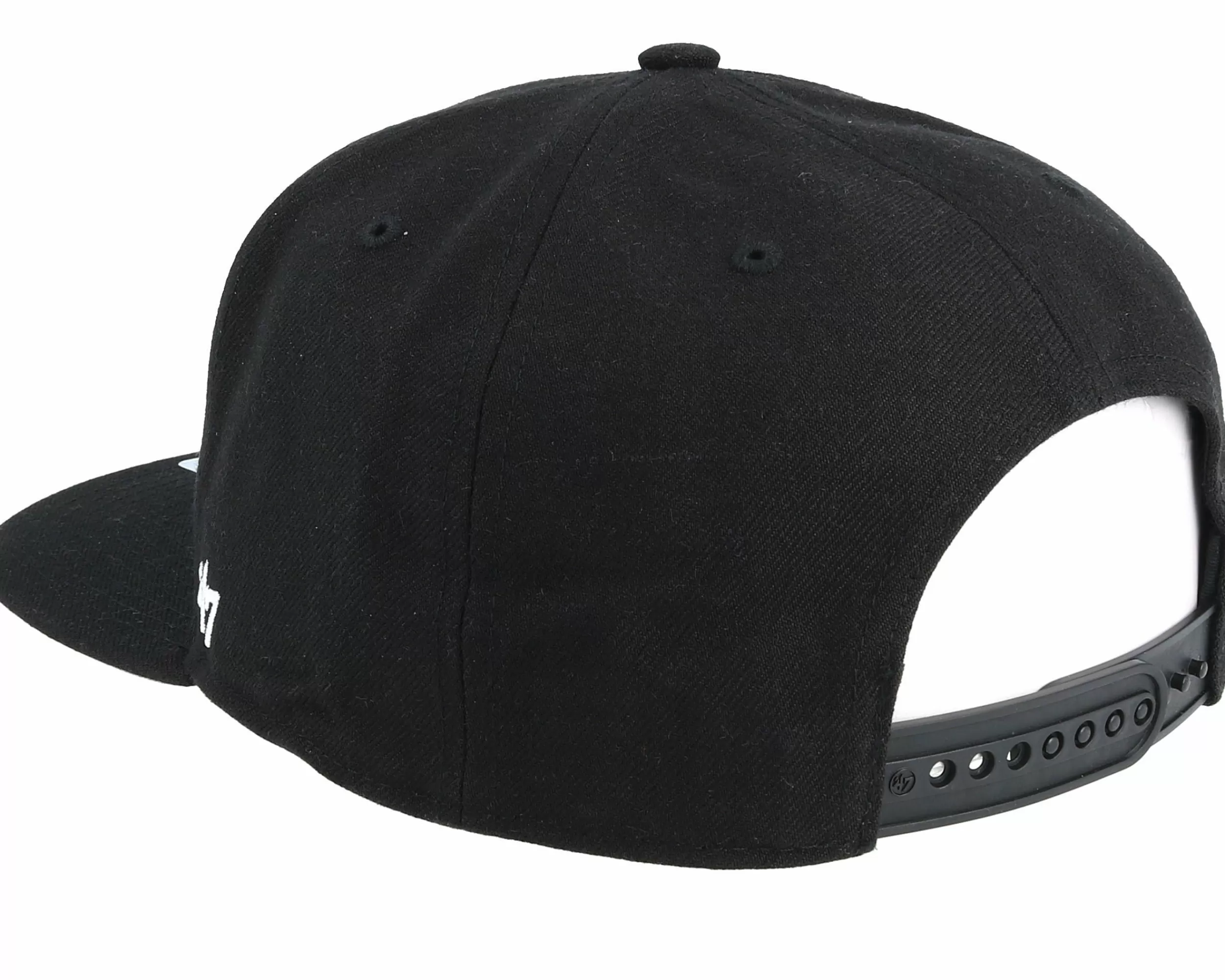 47 Brand Chicago Blackhawks No Shot 47 Captain Black Snapback - -Unisex Snapback