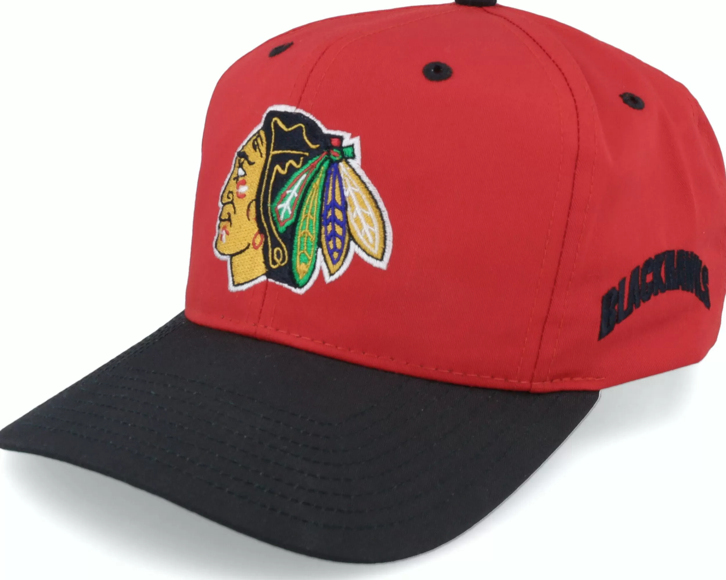 Twins Enterprise Chicago Bulls Base Two Tone 2 Nhl Vintage Red/Black Adjustable - -Unisex Adjustable