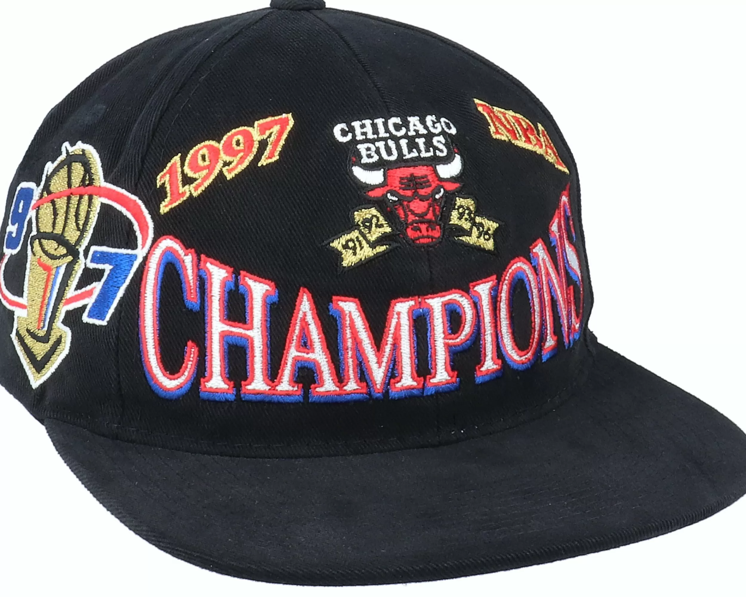 Mitchell & Ness Chicago Bulls Champs Deadstock Black Snapback - -Unisex Snapback