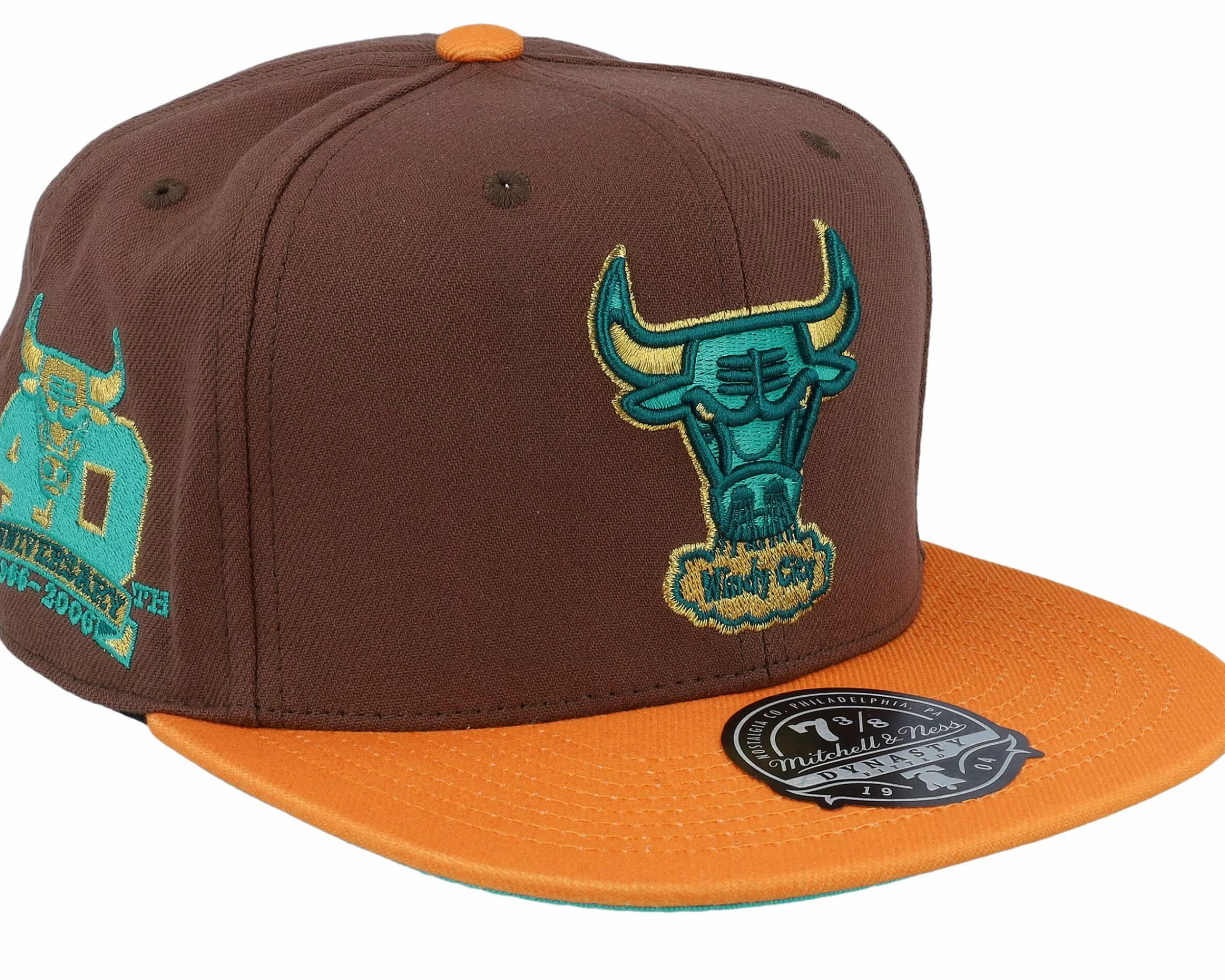 Mitchell & Ness Chicago Bulls Copper Top Brown Fitted - -Unisex Fitted