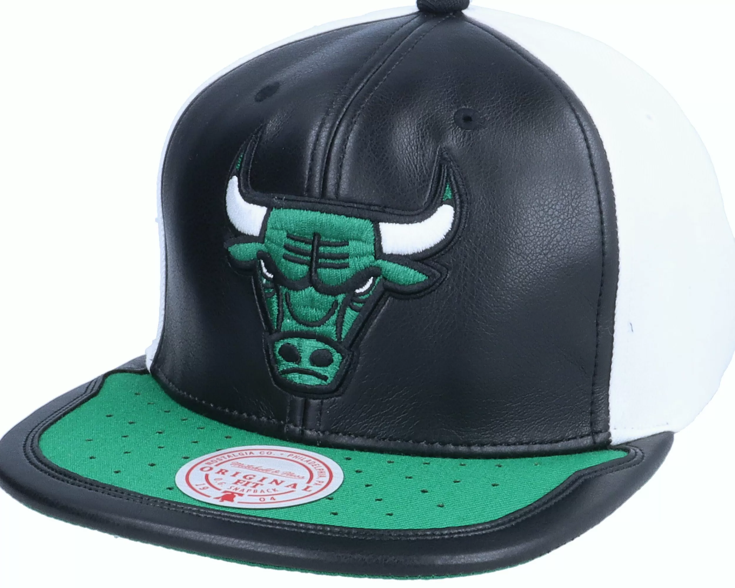 Mitchell & Ness Chicago Bulls Day One White/Green Snapback - -Unisex Snapback