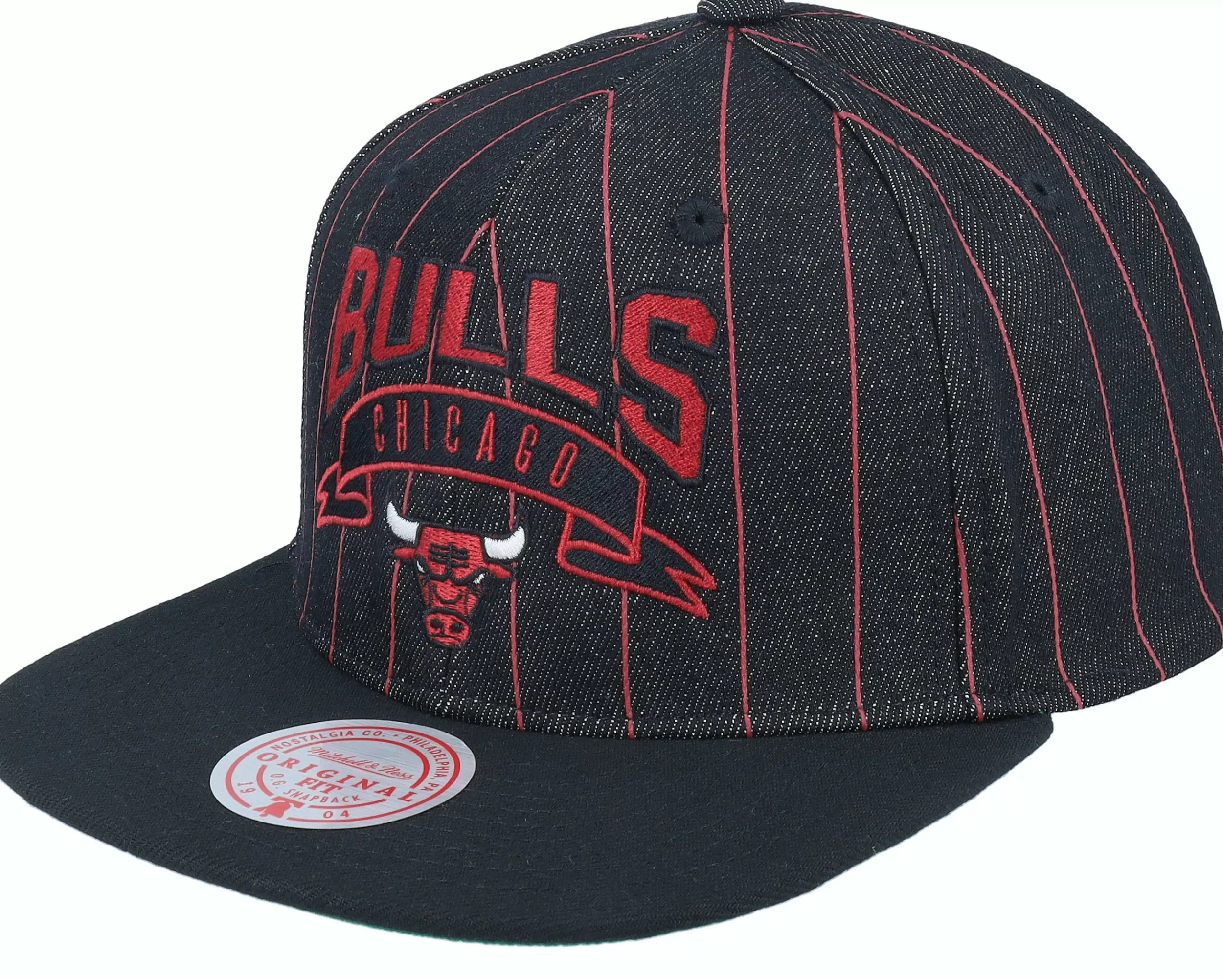 Mitchell & Ness Chicago Bulls Dem Stripes Black Snapback - -Unisex Snapback