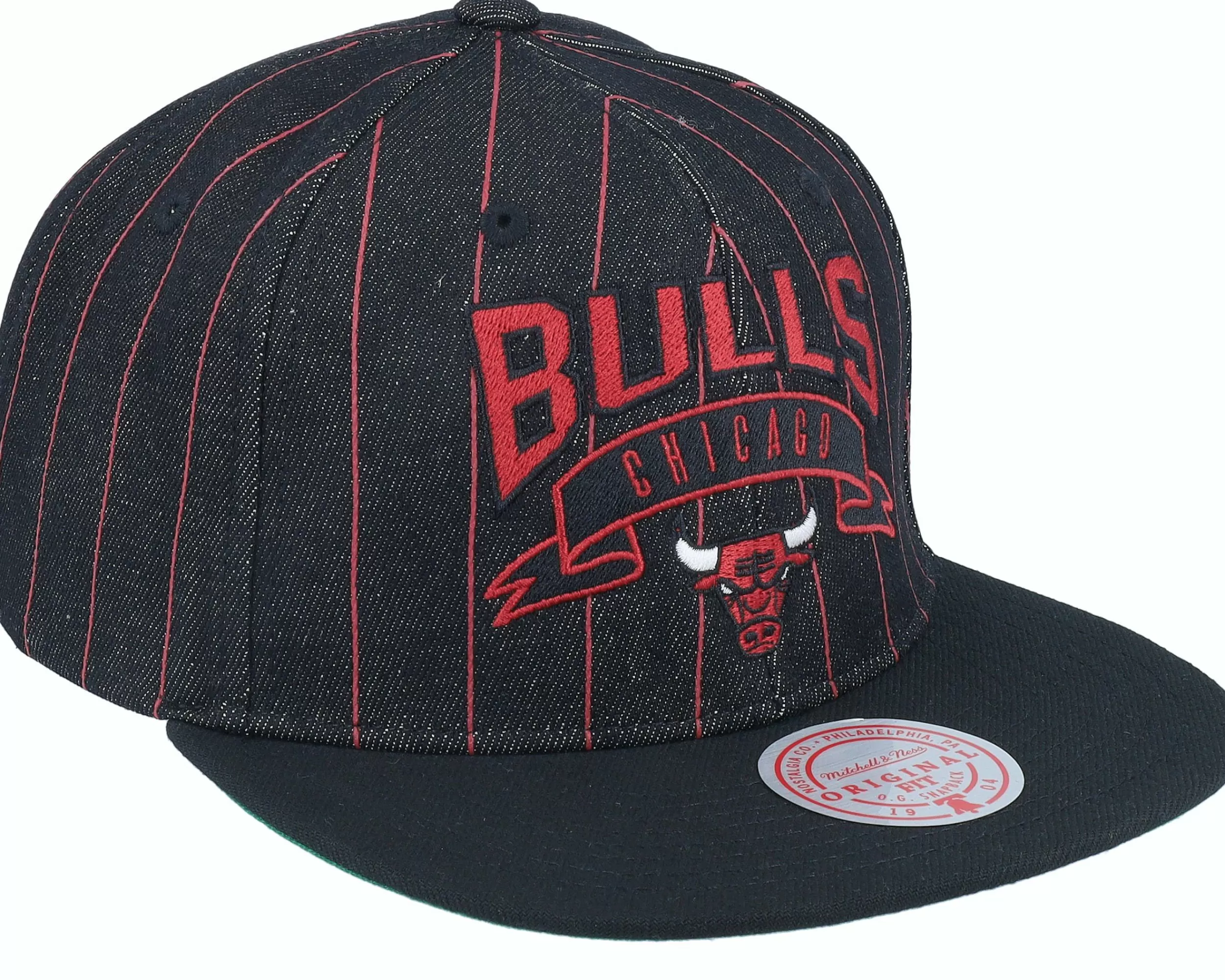 Mitchell & Ness Chicago Bulls Dem Stripes Black Snapback - -Unisex Snapback