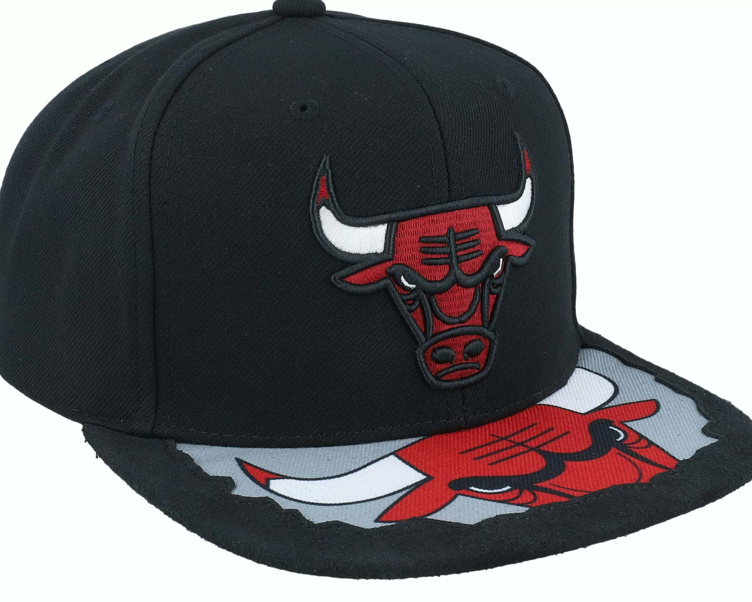 Mitchell & Ness Chicago Bulls Munch Time Black Snapback - -Unisex Snapback