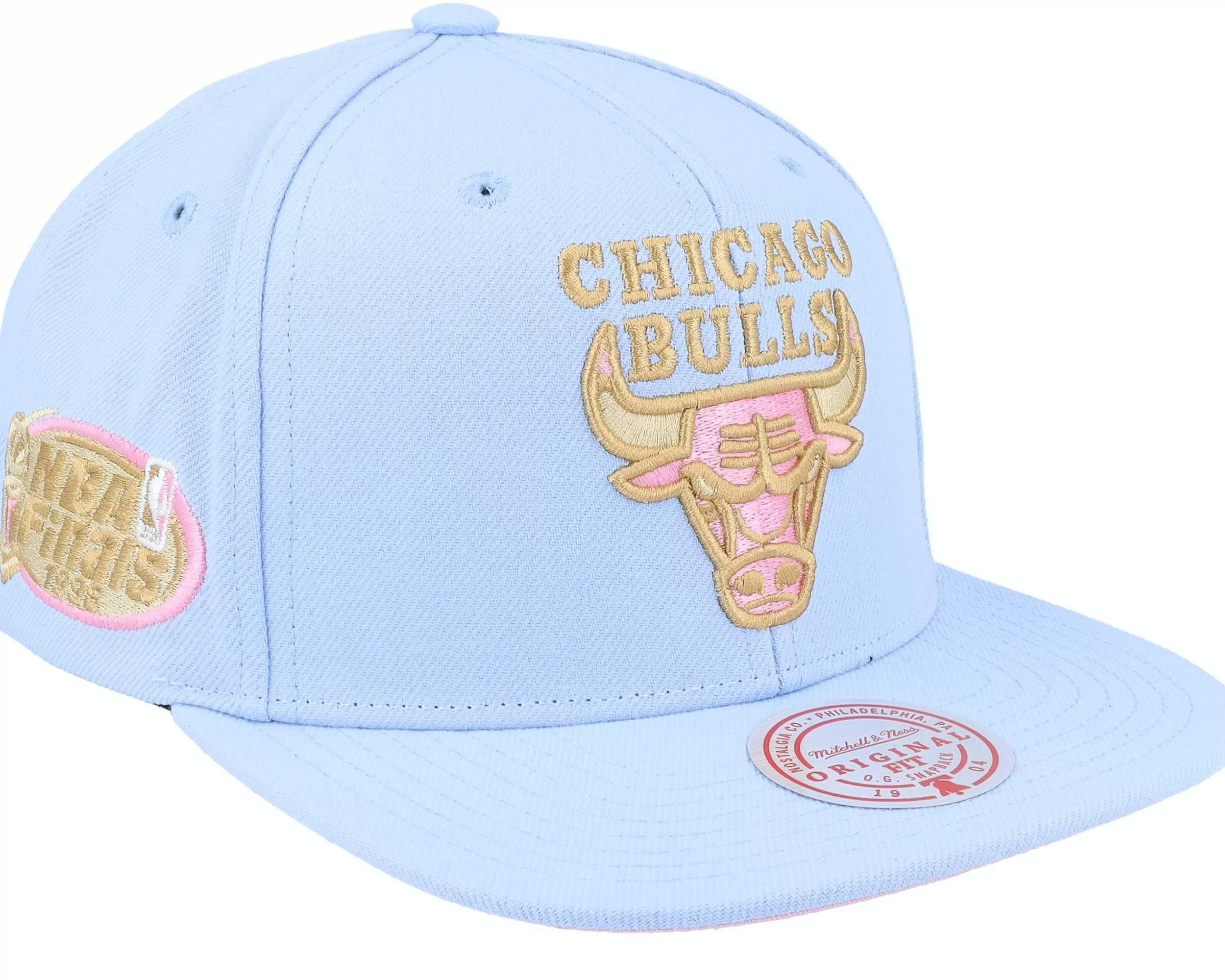 Mitchell & Ness Chicago Bulls Pastel Light Blue/Blue Snapback - -Unisex Snapback