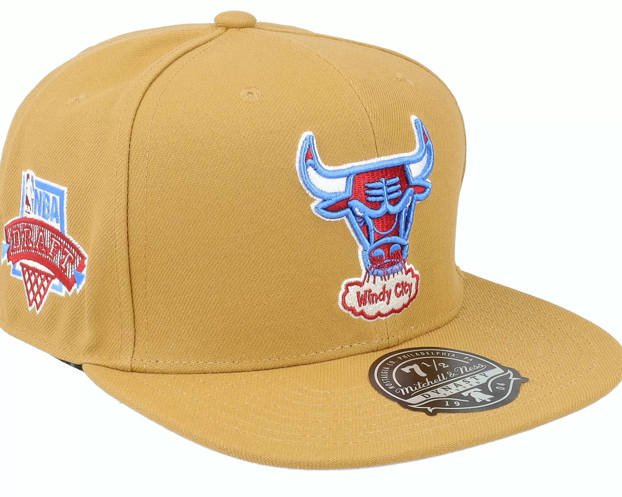 Mitchell & Ness Chicago Bulls Sand And Sky Tan Fitted - -Unisex Fitted