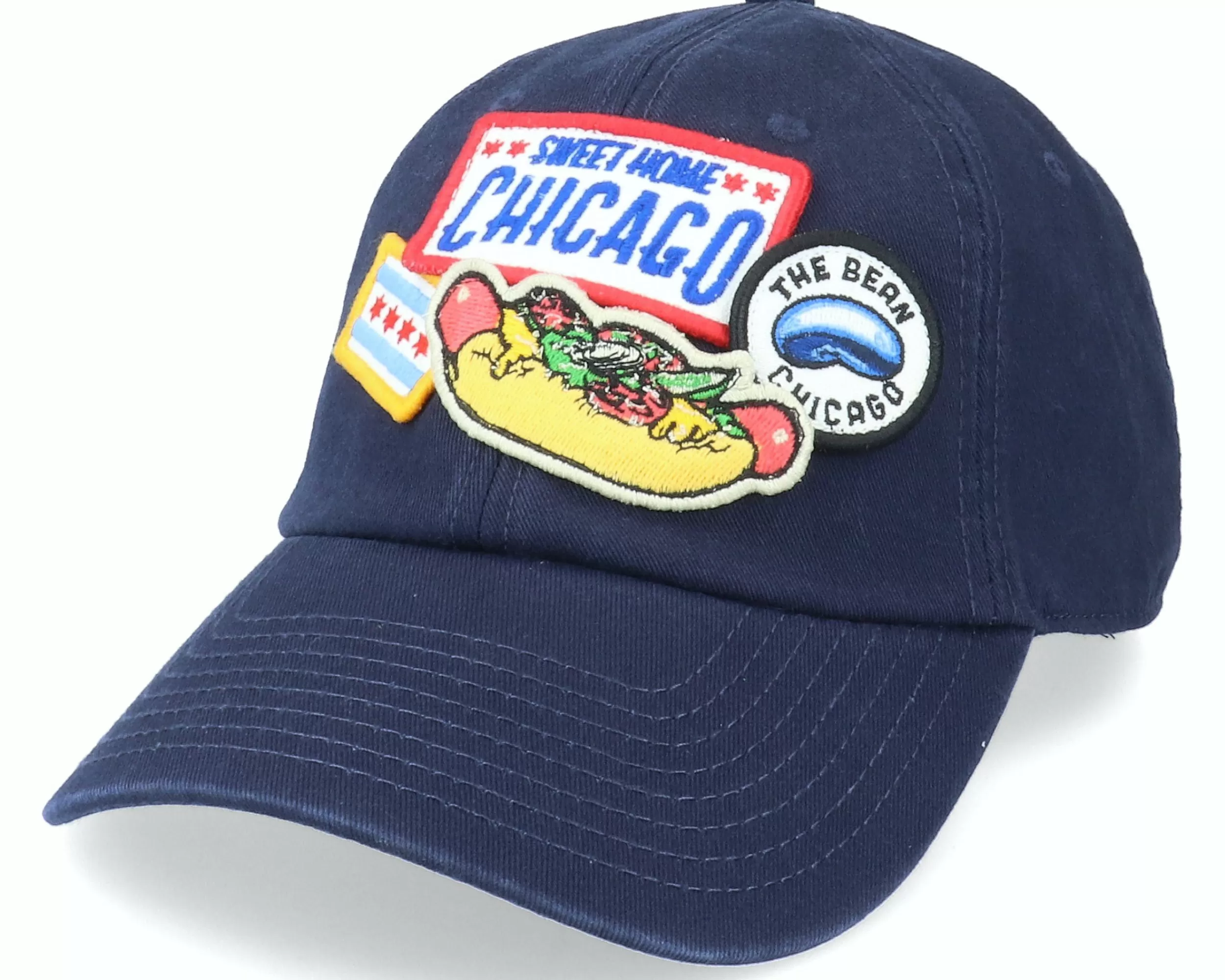 American Needle Chicago Iconic Navy Dad Cap - -Unisex Dad Cap