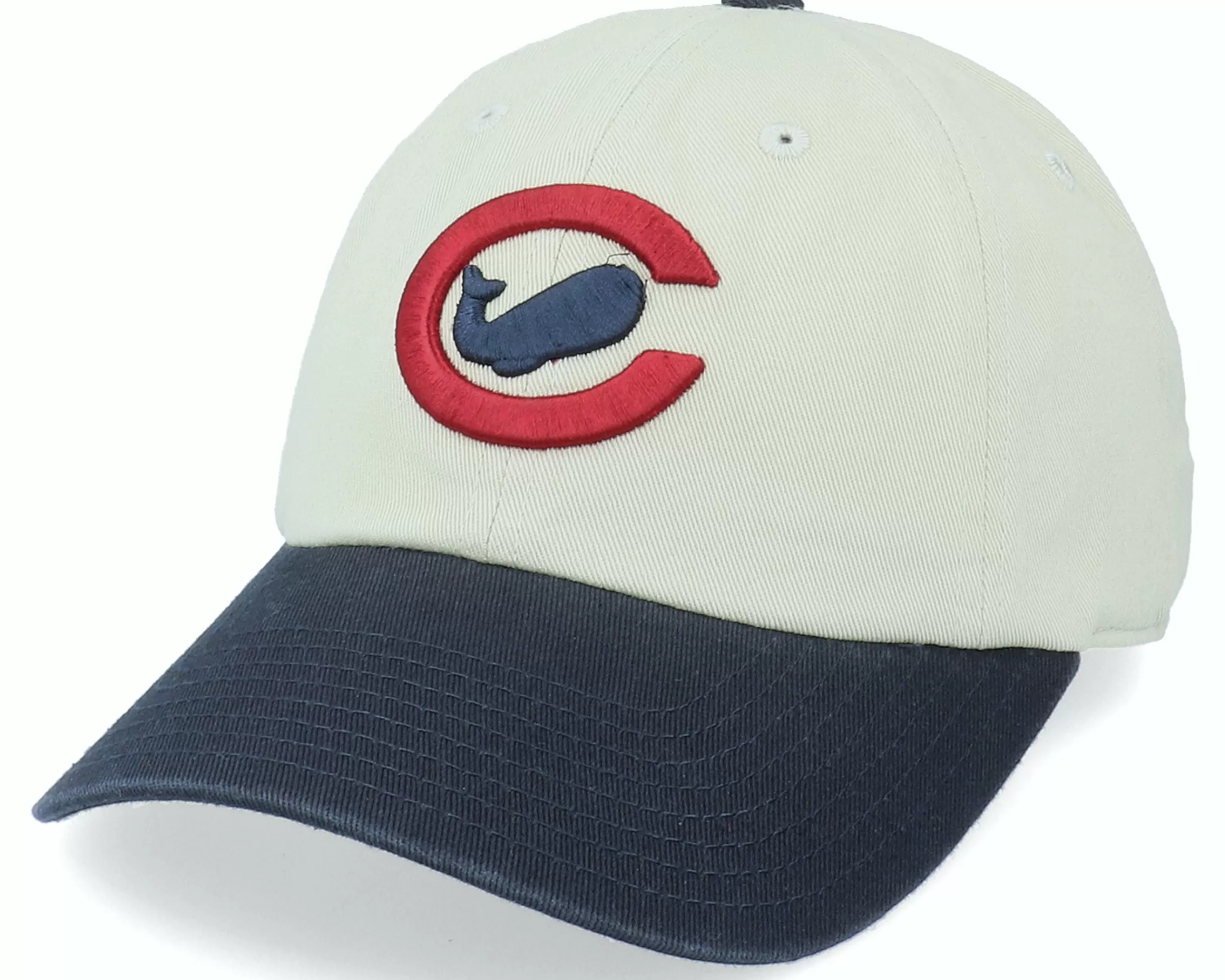 American Needle Chicago Whales Ballpark Stone/Navy Dad Cap - -Unisex Dad Cap