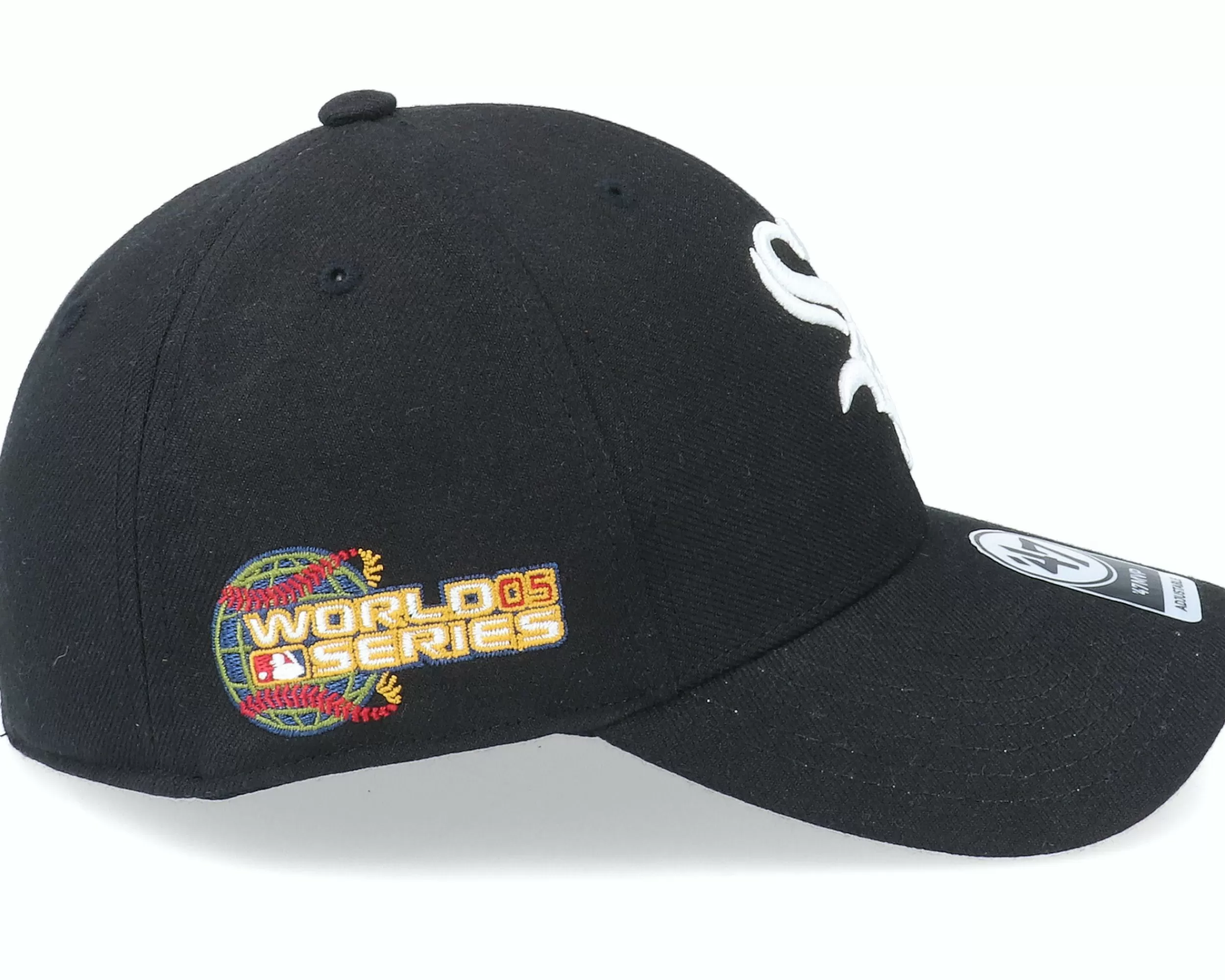 47 Brand Chicago White Sox Sure Shot Mvp Black Adjustable - -Unisex Adjustable