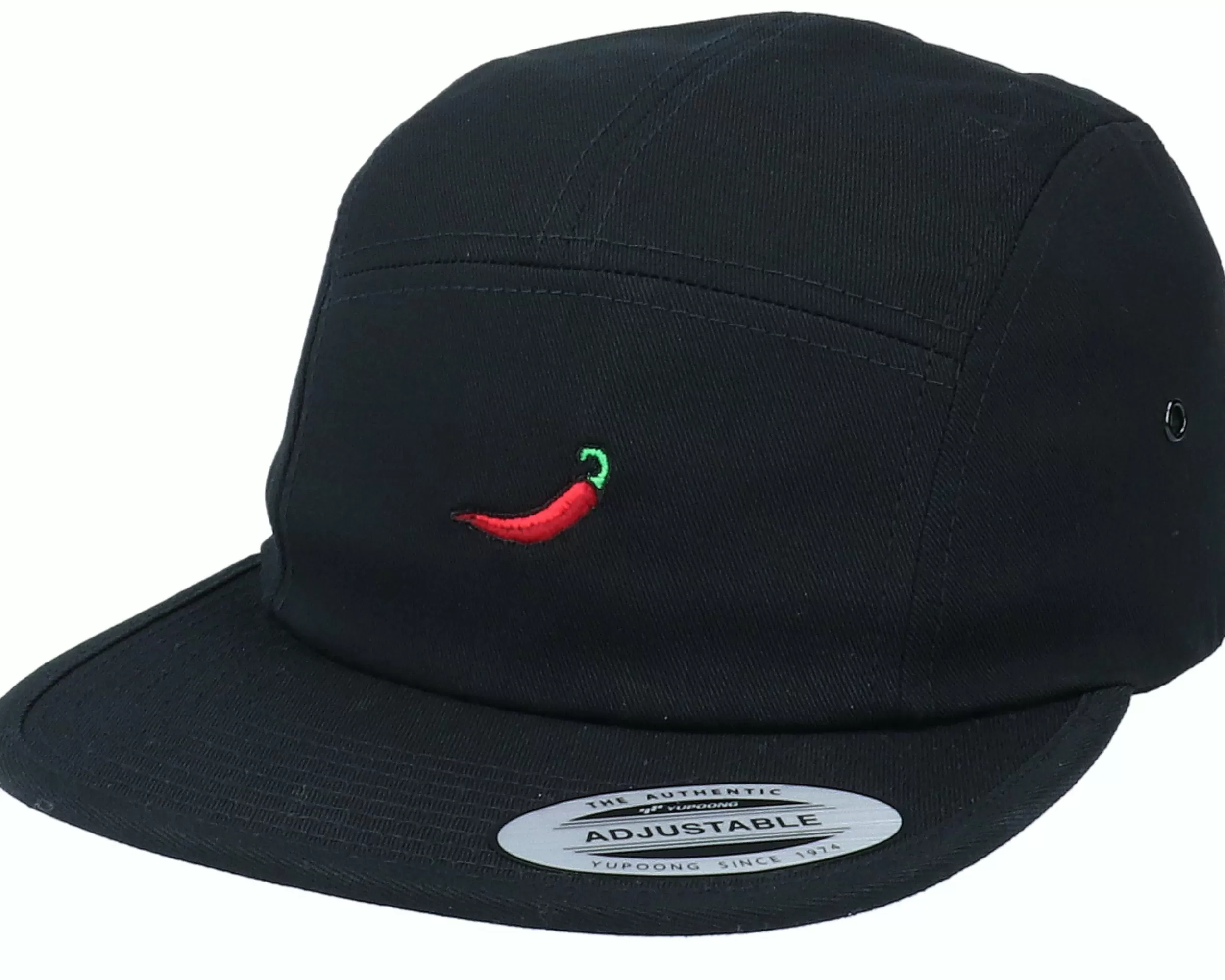 Iconic Chili Black 5-Panel - -Unisex 5-Panel