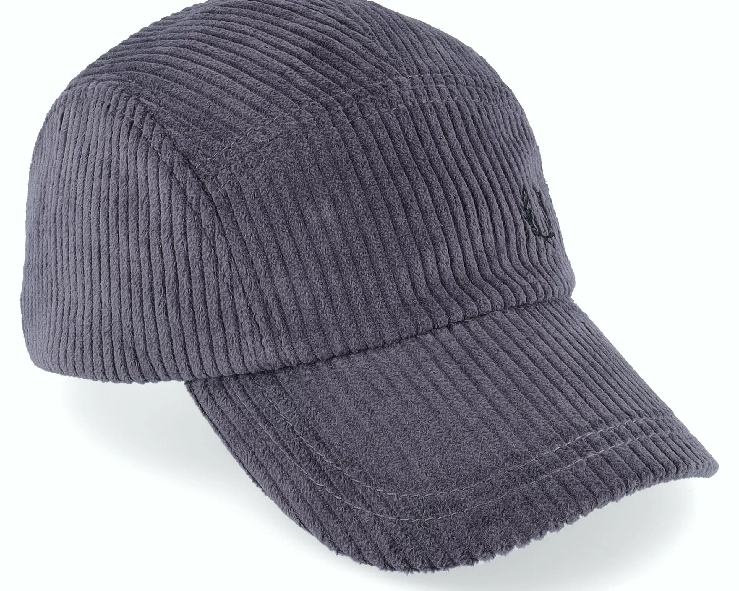 Fred Perry Chunky Corduroy Cap G85 Gunmetal 5-Panel - -Unisex 5-Panel