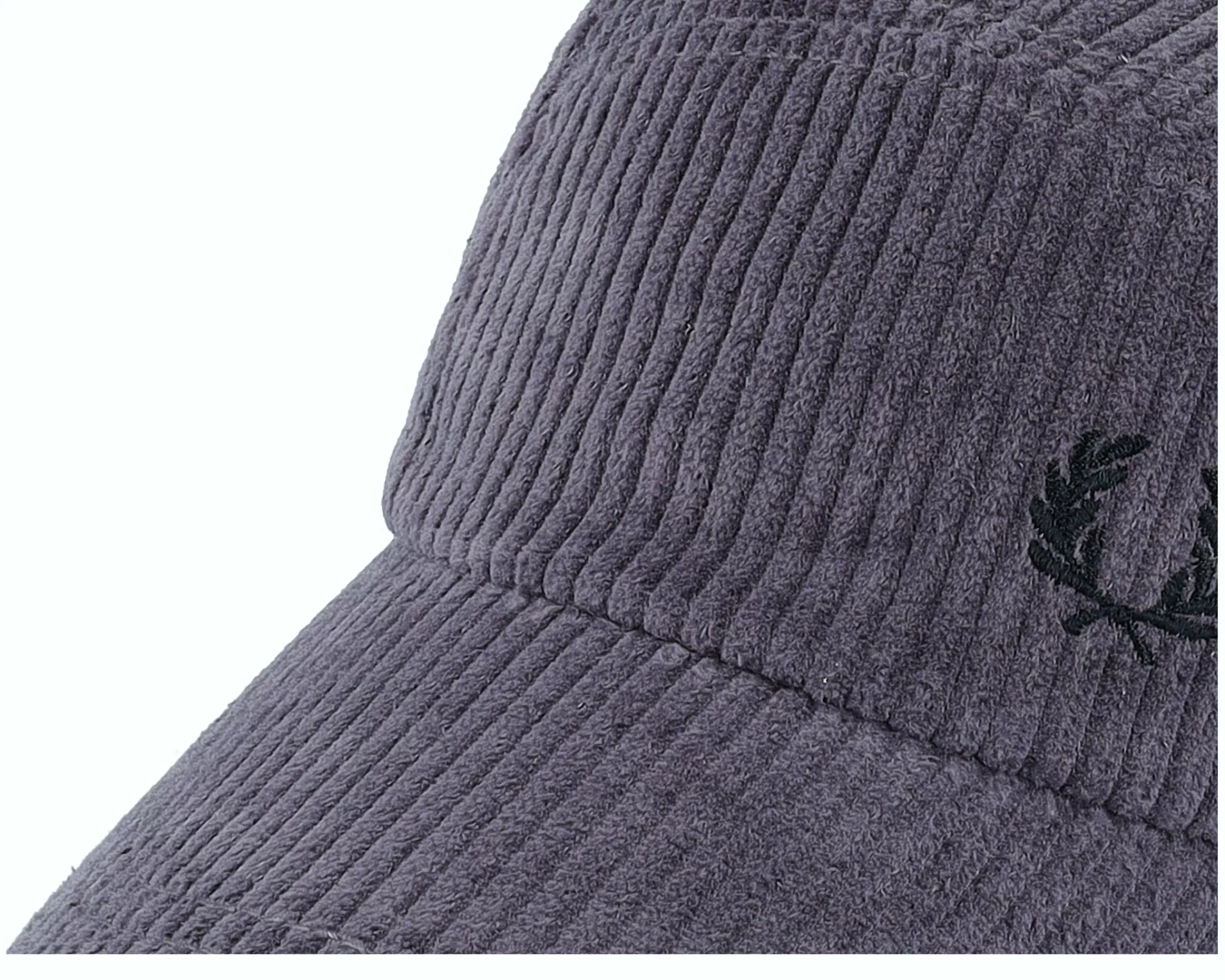 Fred Perry Chunky Corduroy Cap G85 Gunmetal 5-Panel - -Unisex 5-Panel