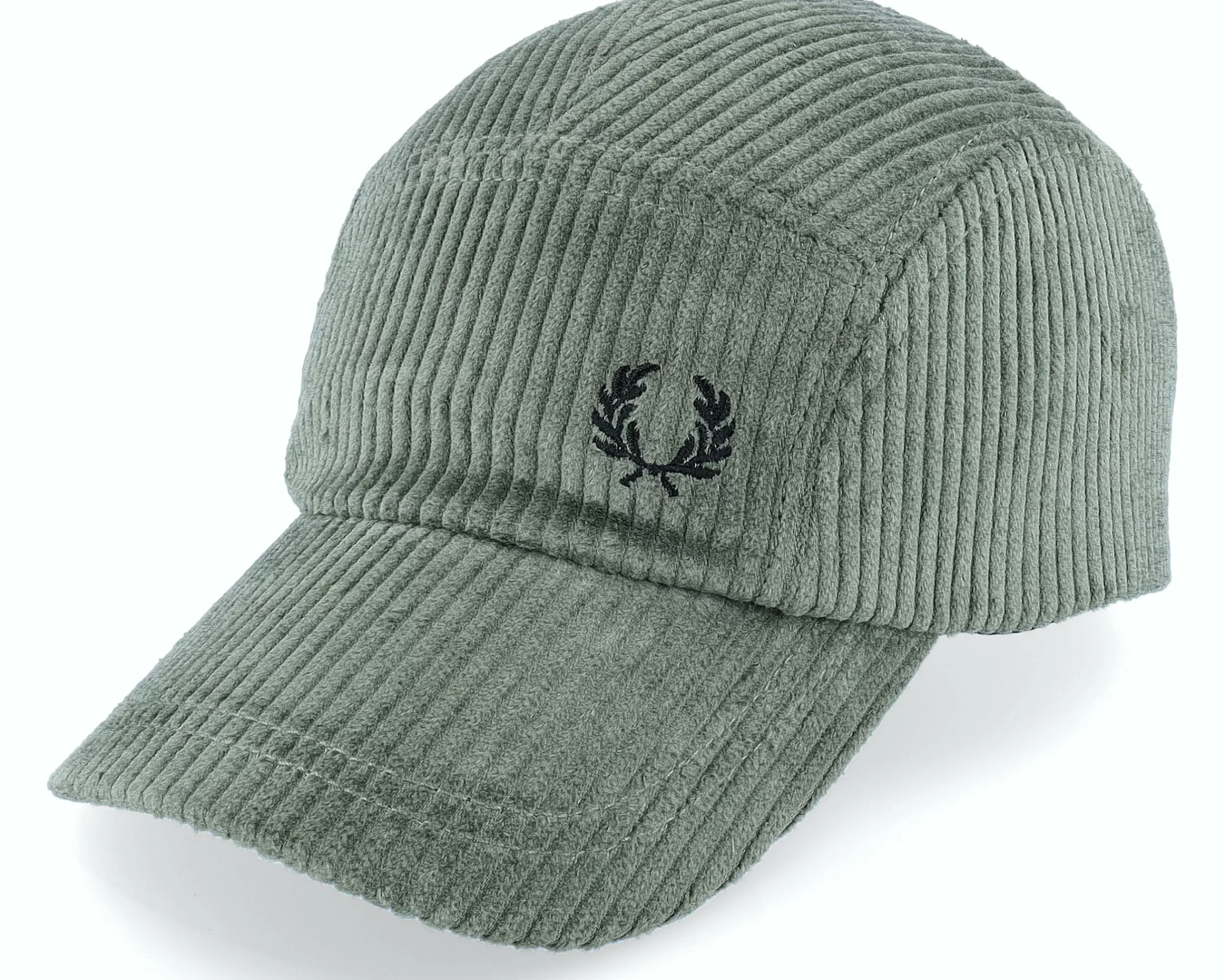 Fred Perry Chunky Corduroy Cap Q55 Uniform Green 5-Panel - -Unisex 5-Panel