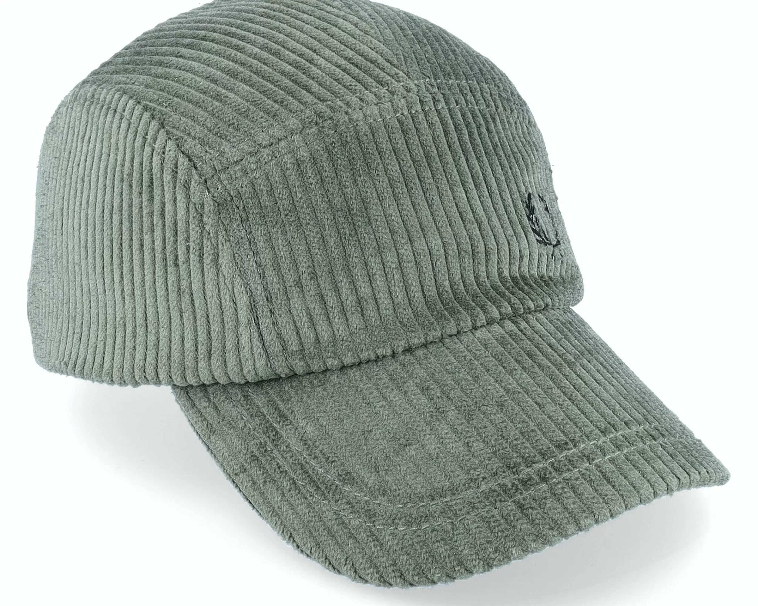Fred Perry Chunky Corduroy Cap Q55 Uniform Green 5-Panel - -Unisex 5-Panel