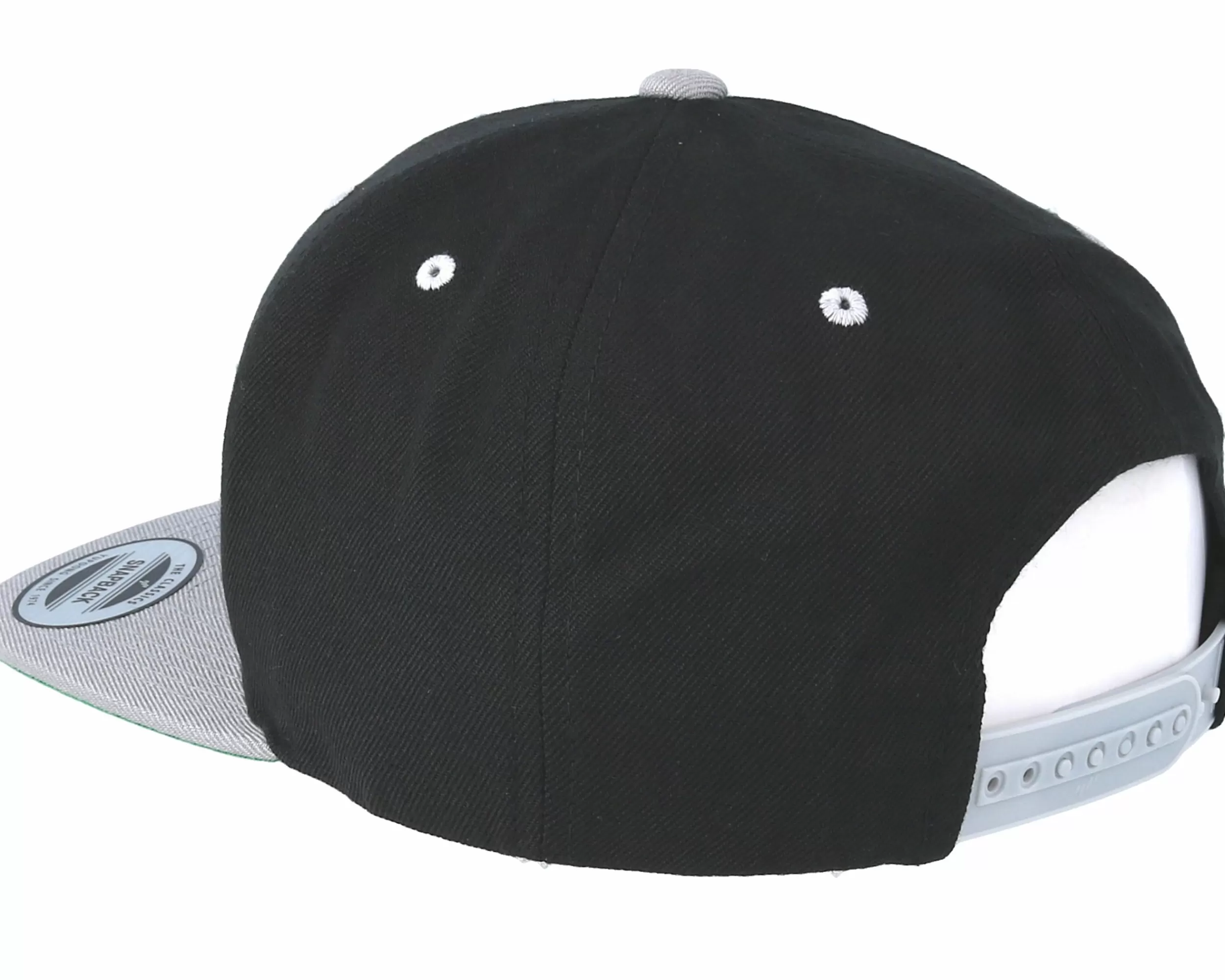 Yupoong Classic Black/Silver Snapback - -Unisex Snapback