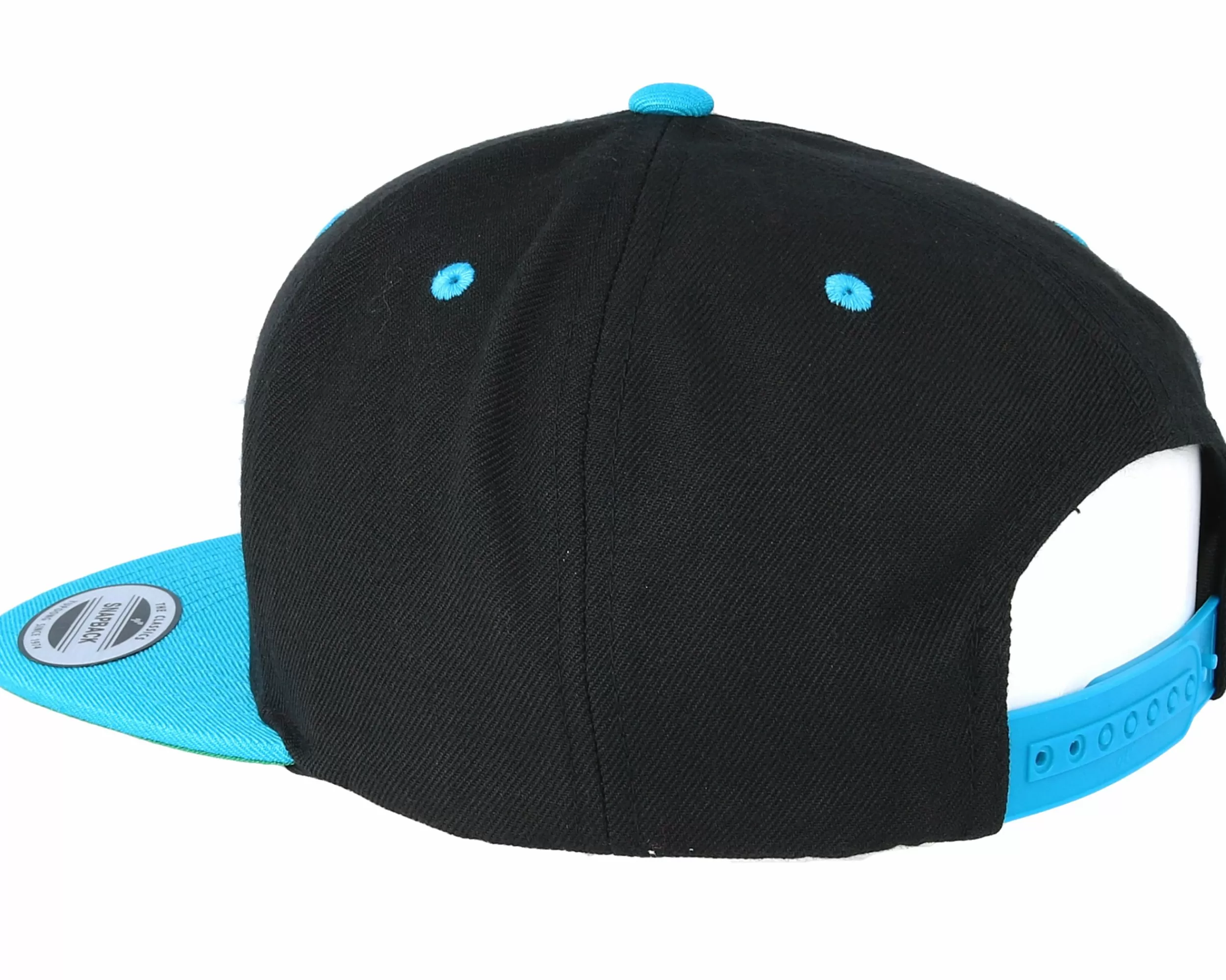 Yupoong Classic Black/Teal Snapback - -Unisex Snapback