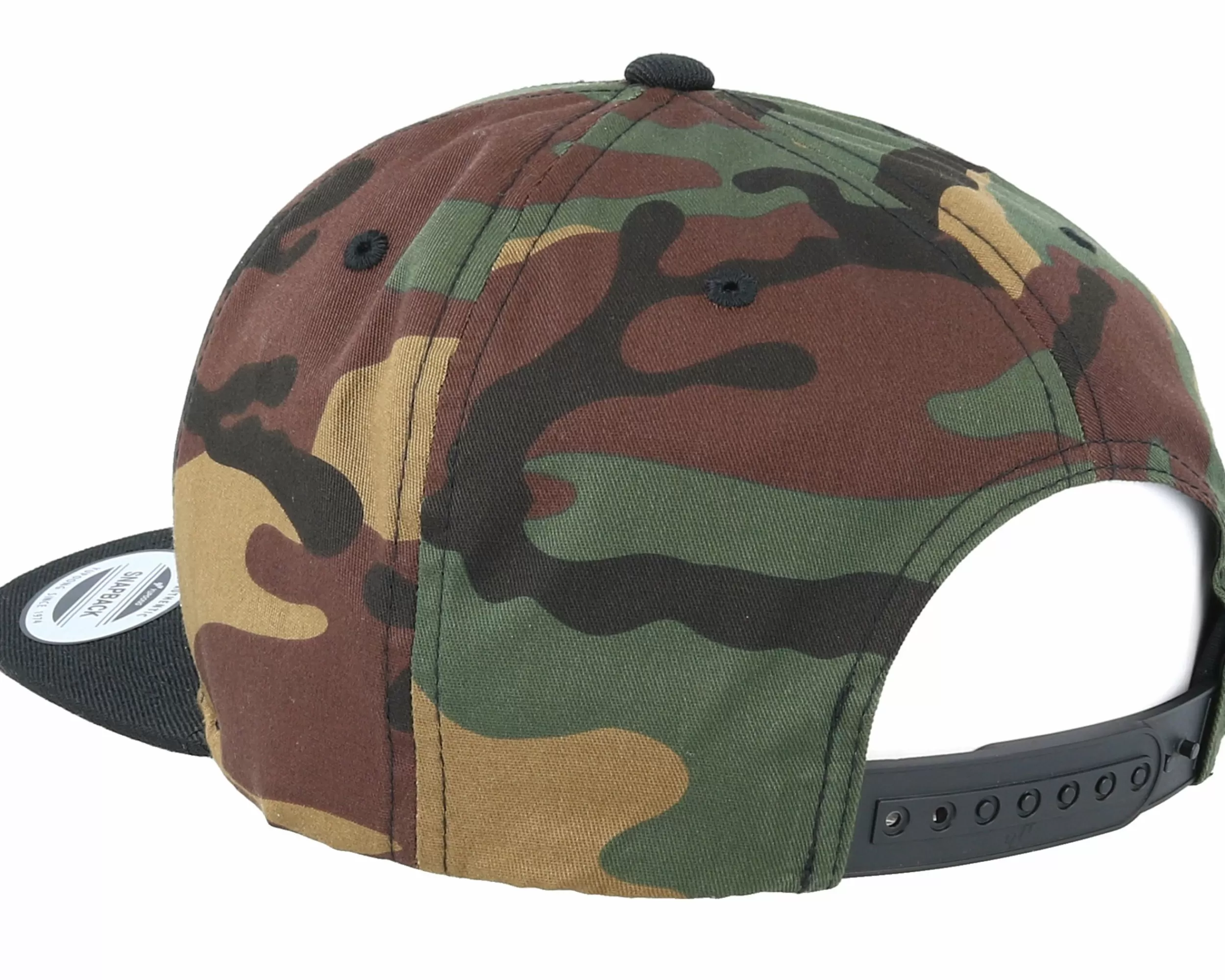 Yupoong Classic Camo/Black Snapback - -Unisex Snapback