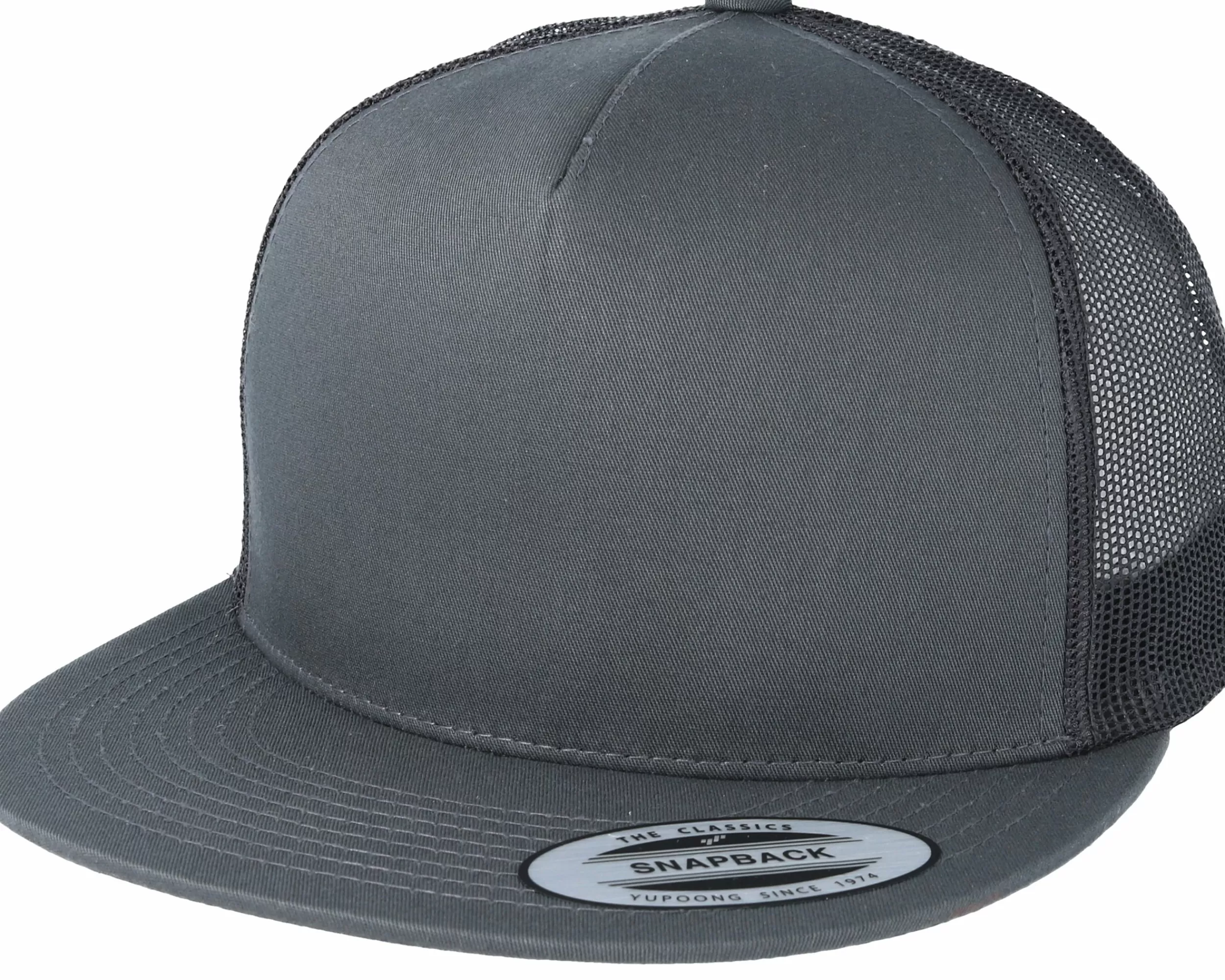 Yupoong Classic Charcoal A-Frame Snapback Trucker - -Unisex Trucker