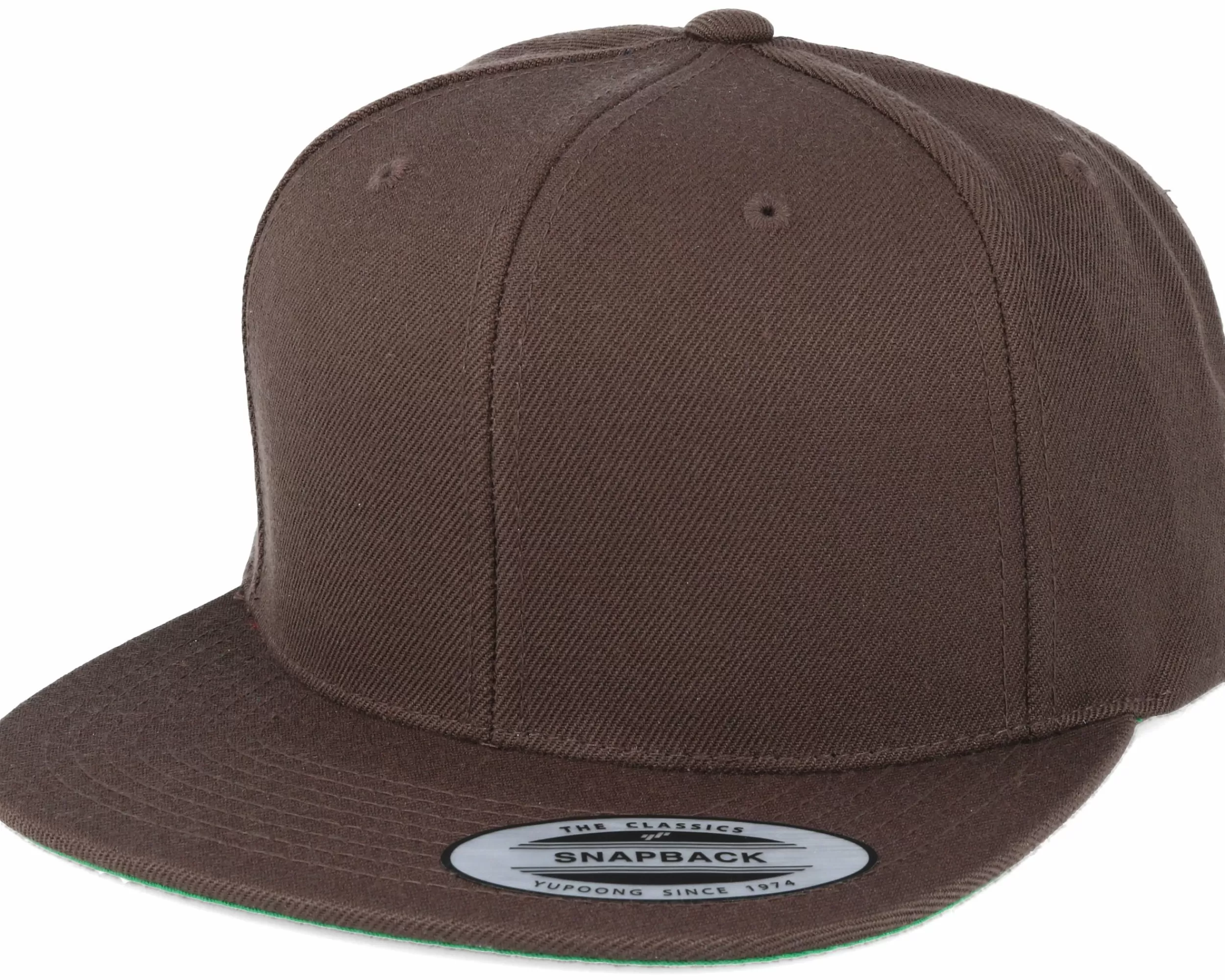 Yupoong Classic Dark Brown Snapback - -Unisex Snapback