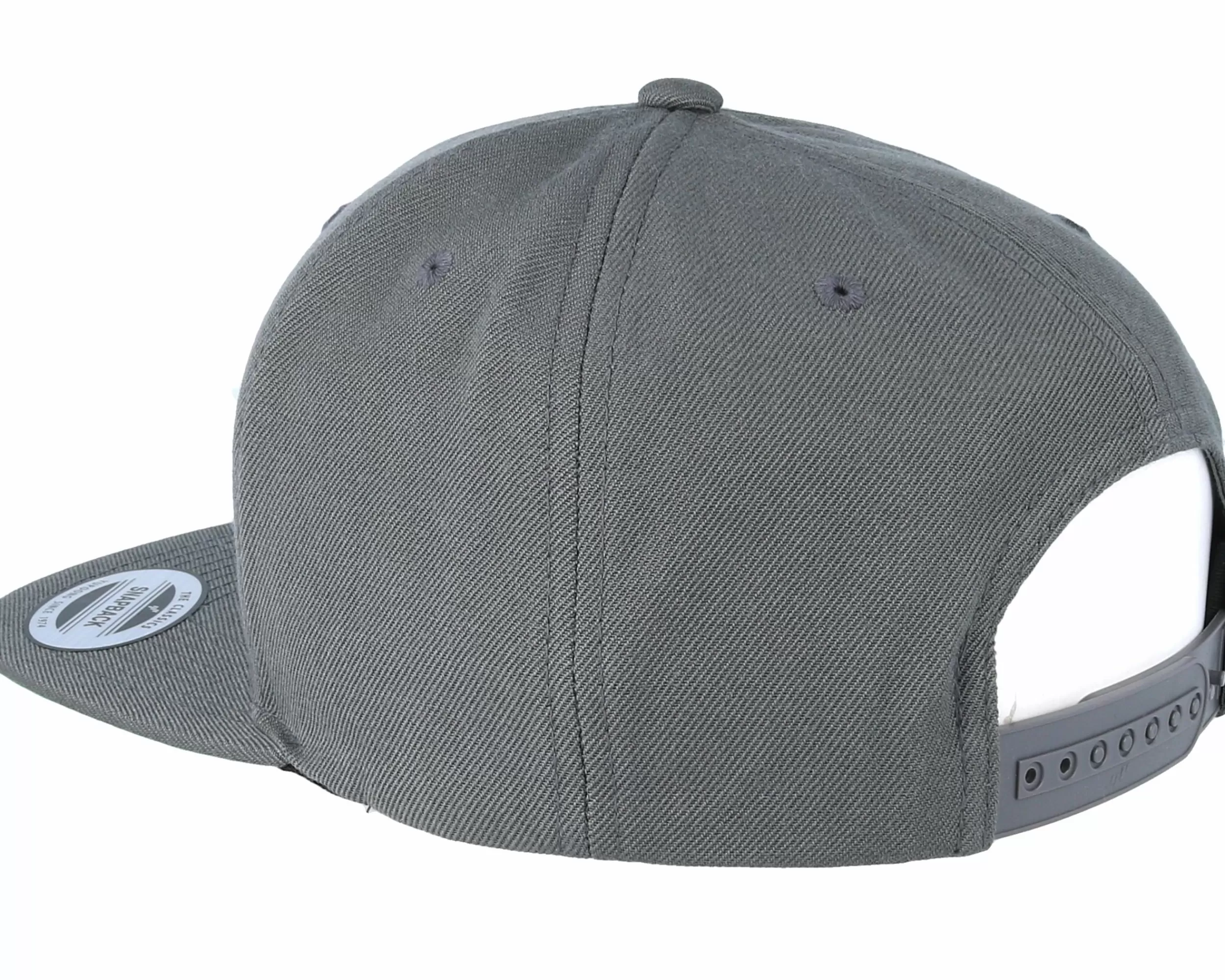 Yupoong Classic Dark Grey Snapback - -Unisex Snapback