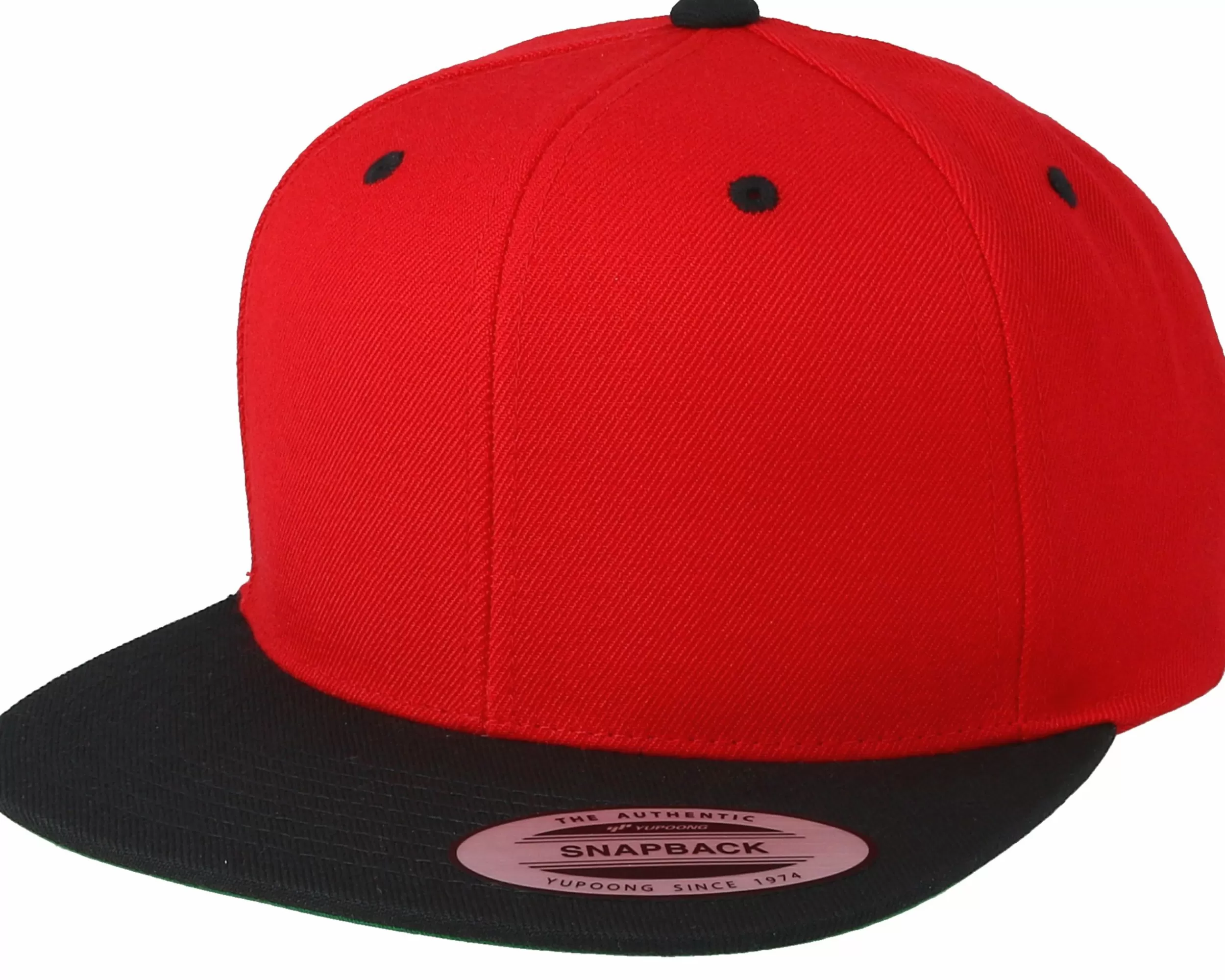 Yupoong Classic Red/Black Snapback - -Unisex Snapback