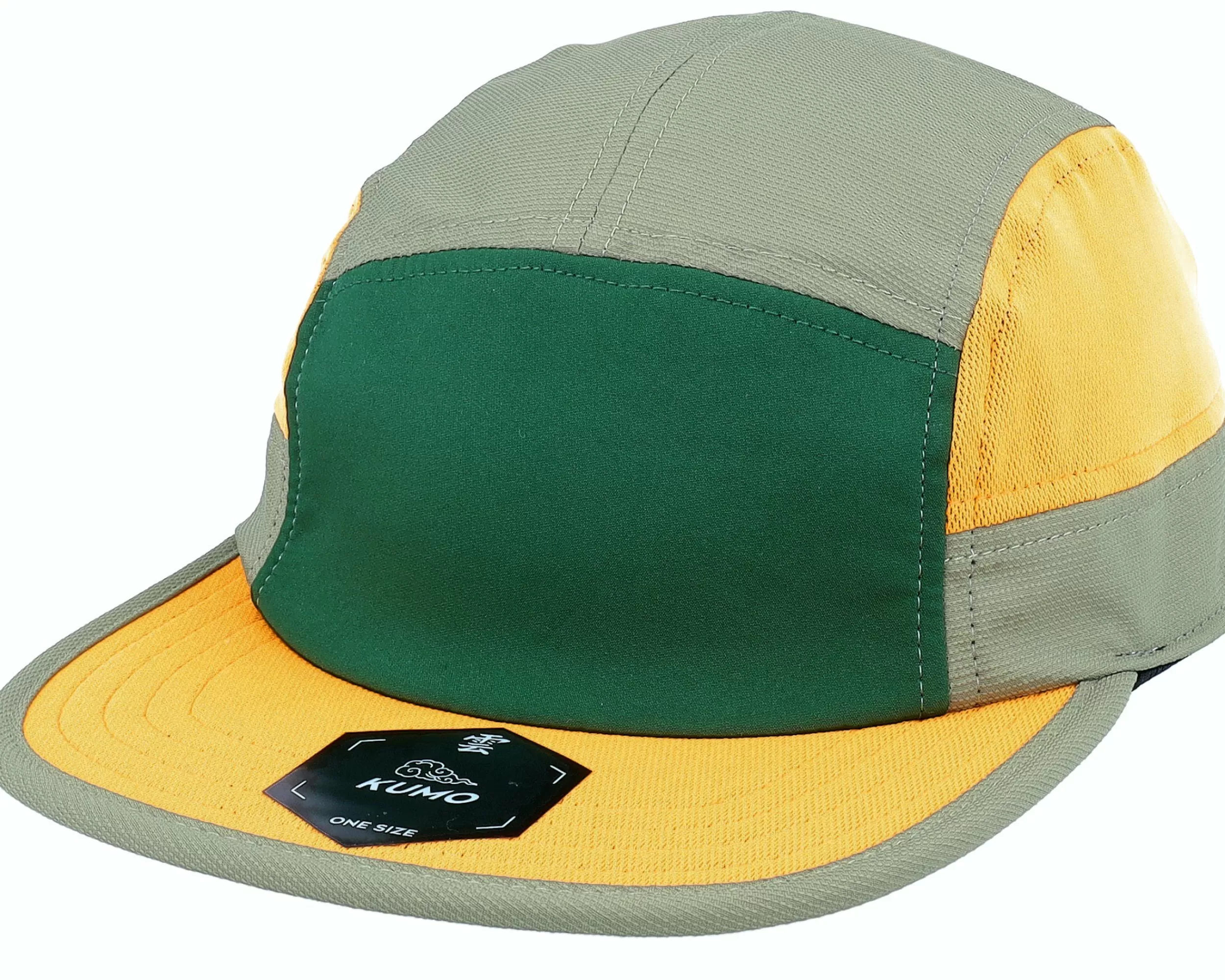 Kumo Cloudfit Green/Yellow 5-Panel - -Unisex 5-Panel