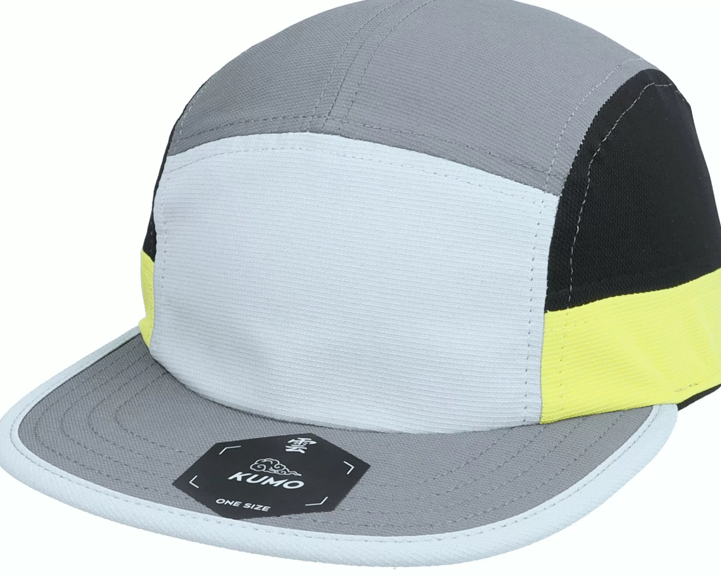 Kumo Cloudfit Grey/Black/Yellow 5-Panel - -Unisex 5-Panel