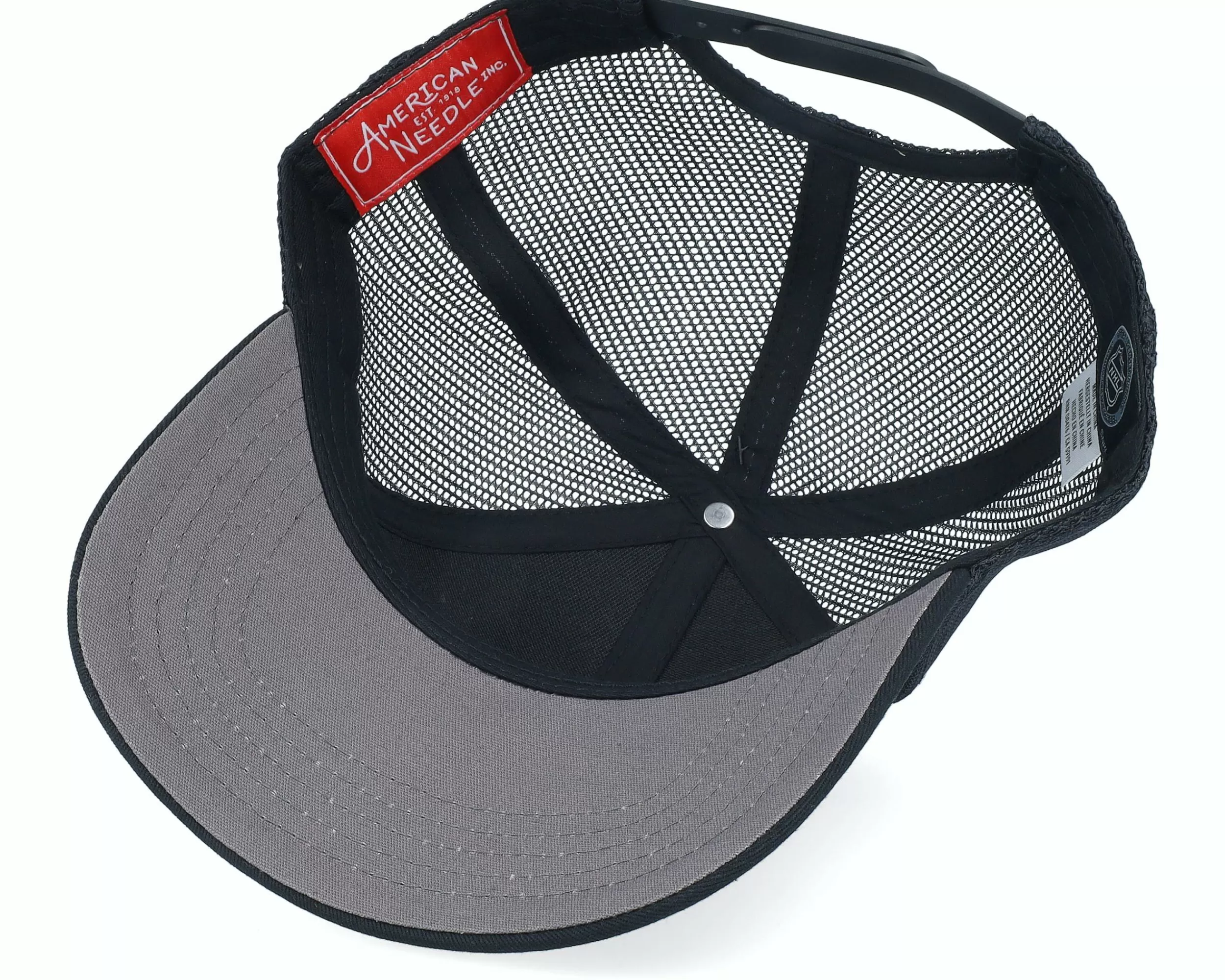American Needle Colorado Avalanche Valin Black Trucker - -Unisex Trucker