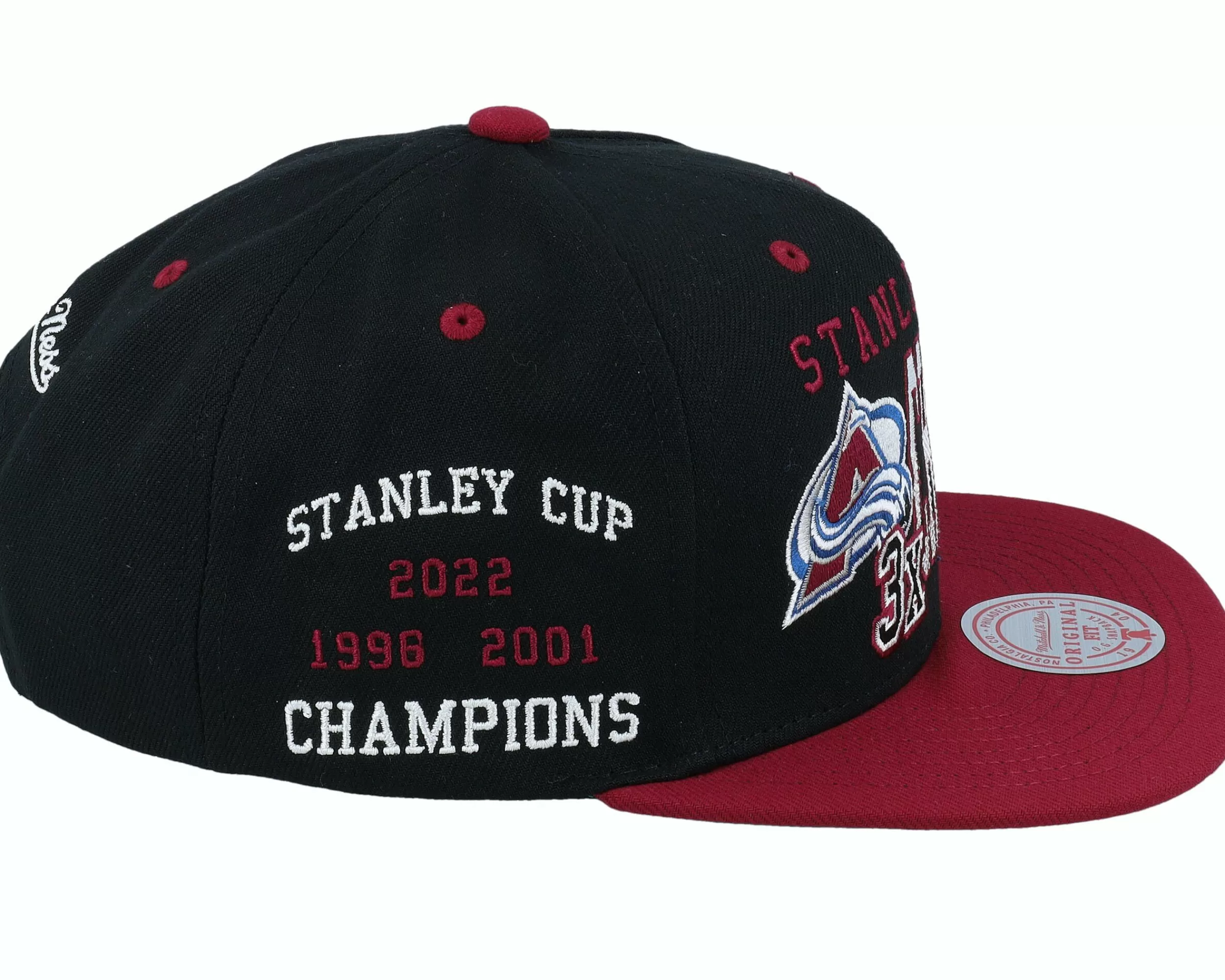 Mitchell & Ness Colorado Avalanche Xl Champ Black Snapback - -Unisex Snapback