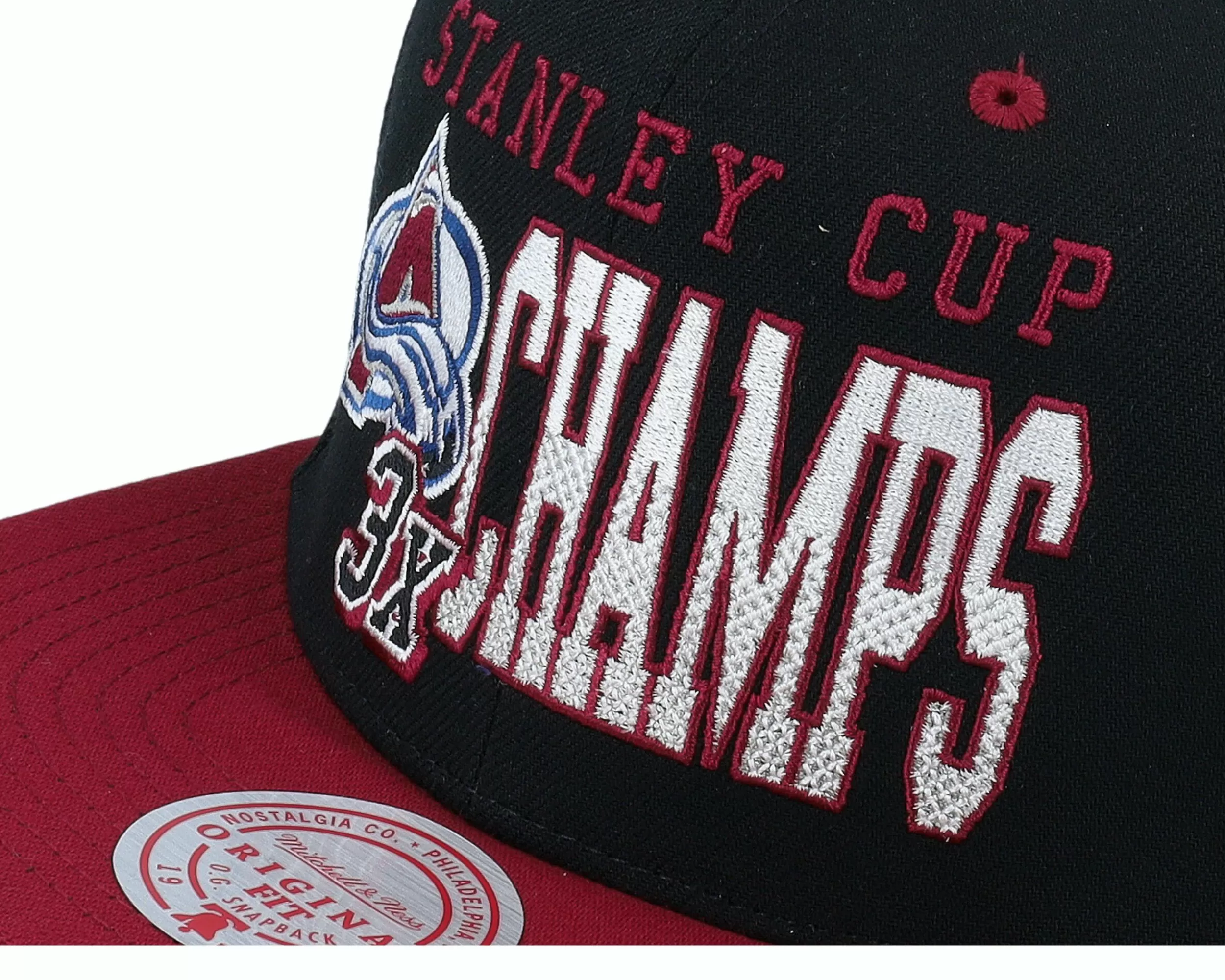 Mitchell & Ness Colorado Avalanche Xl Champ Black Snapback - -Unisex Snapback