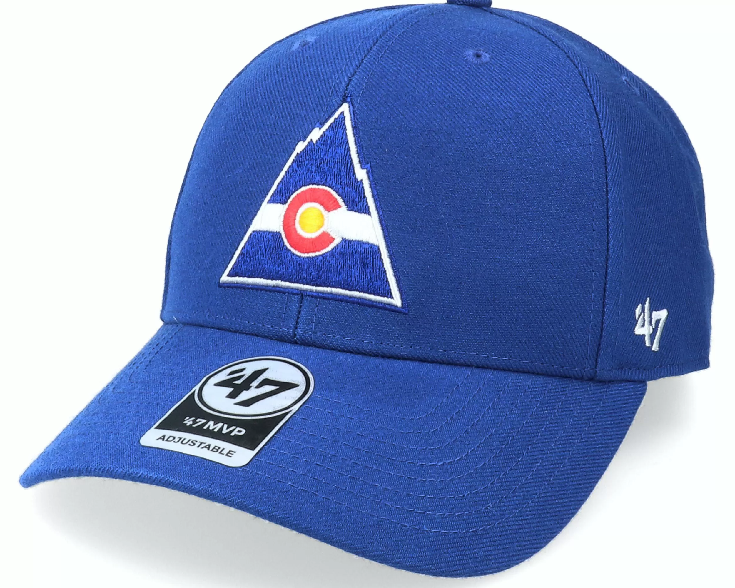 47 Brand Colorado Rockies Vintage Colorado Rockies Mvp Royal Blue Adjustable - -Unisex Adjustable