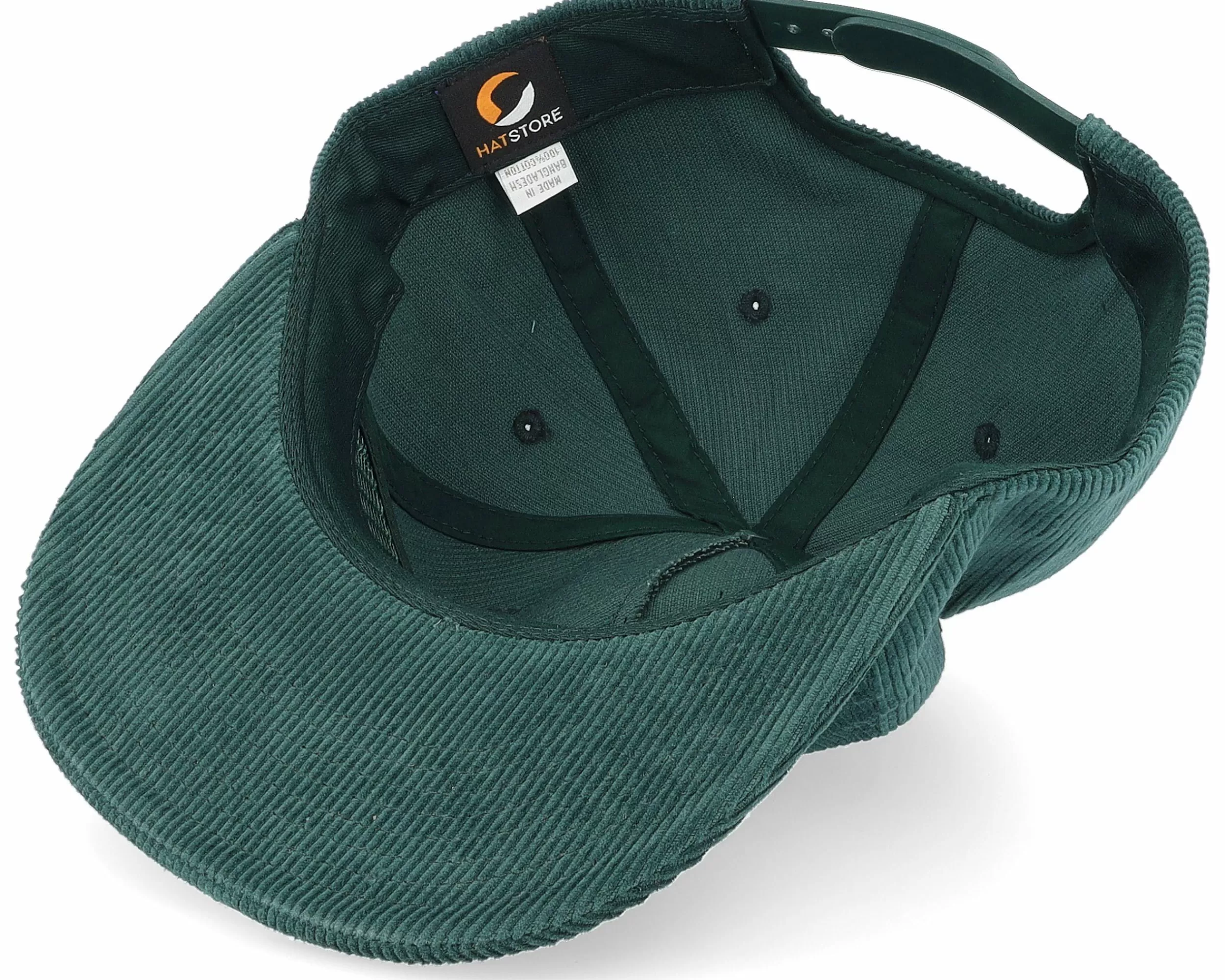 Equip Cord Dark Green 5-Panel Halfmoon Snapback - -Unisex Snapback