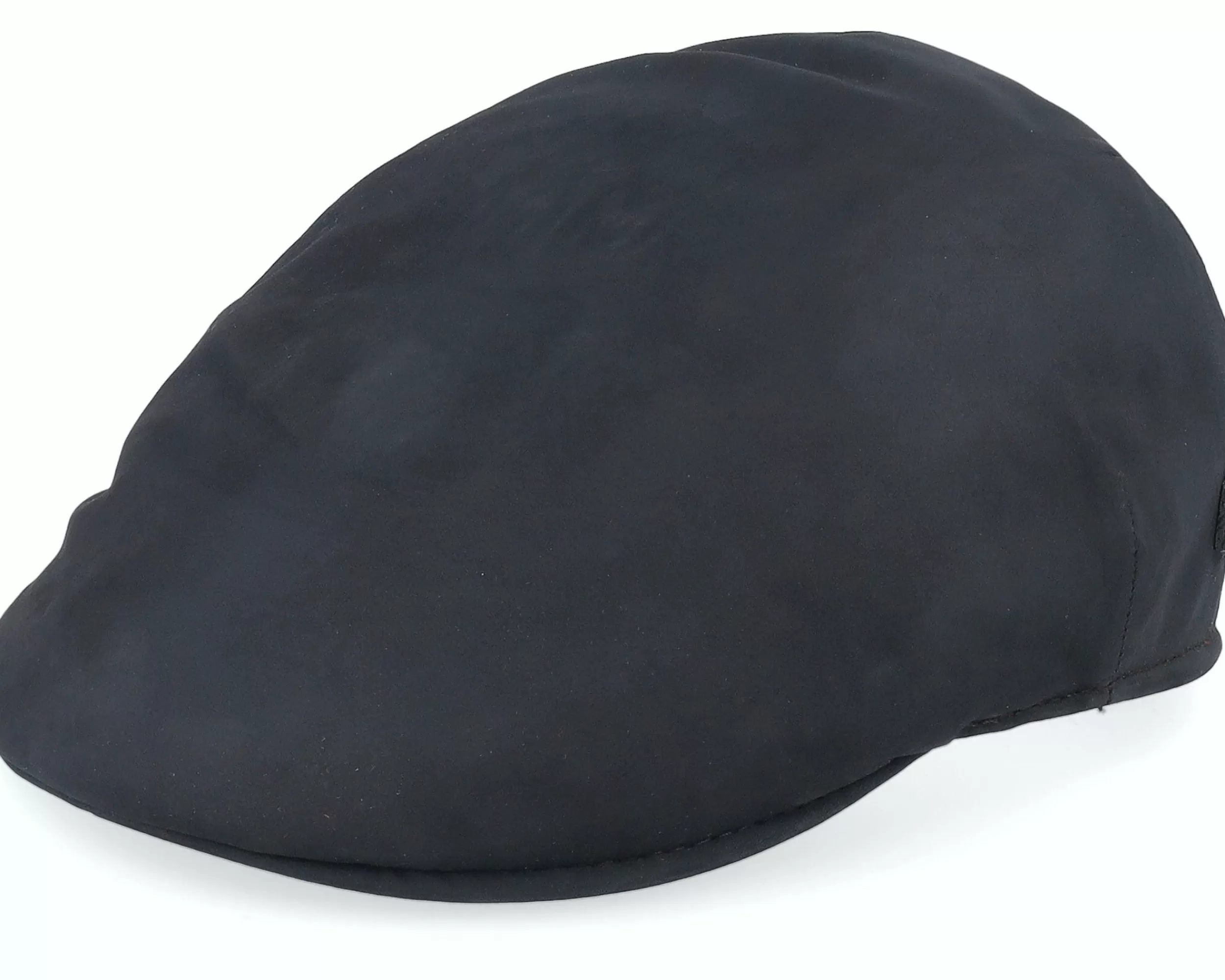 MJM Hats Country El Nappa Wax 2 Dark Brown/Orange Flatcap - -Unisex Flat Caps