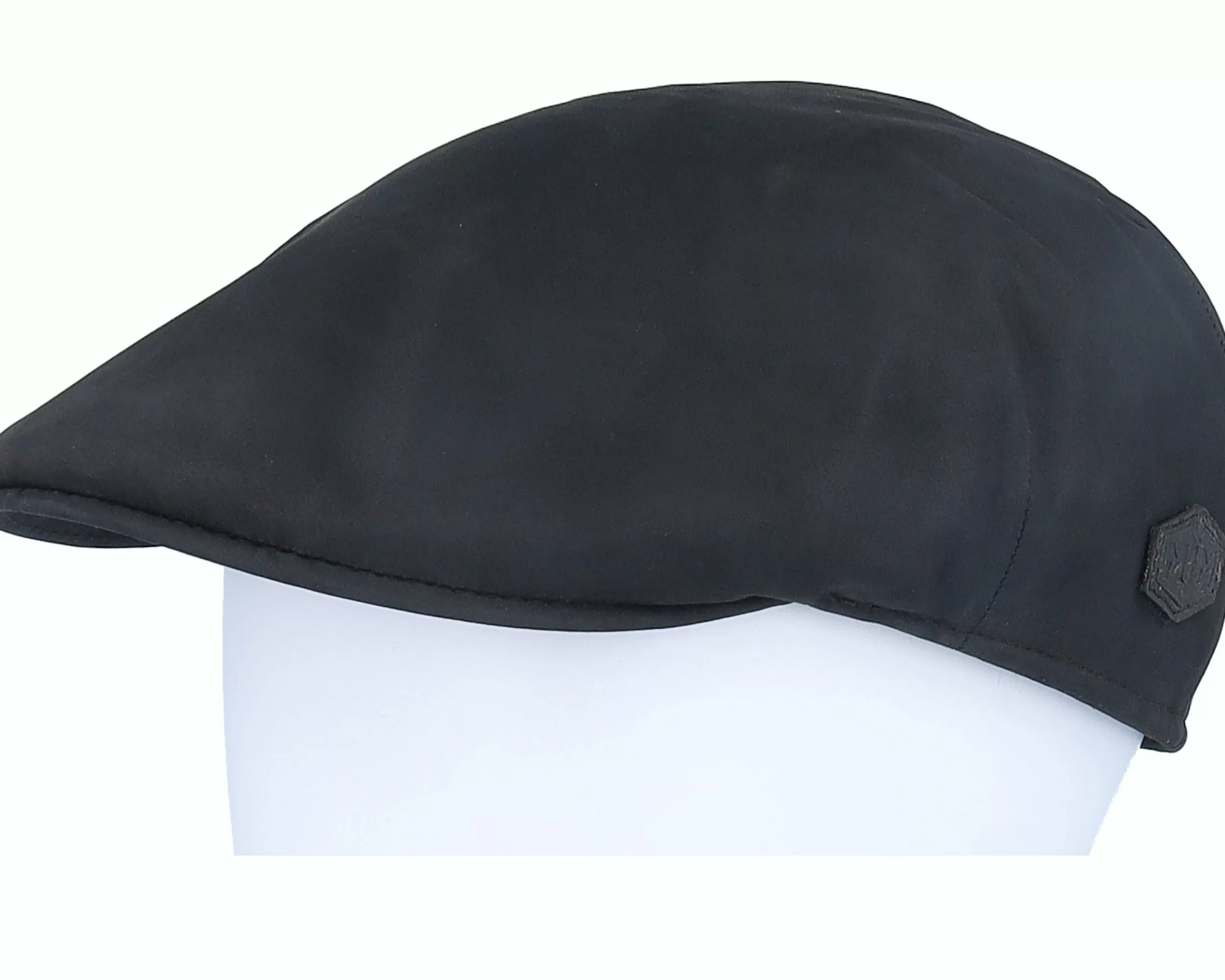 MJM Hats Country El Nappa Wax 2 Dark Brown/Orange Flatcap - -Unisex Flat Caps