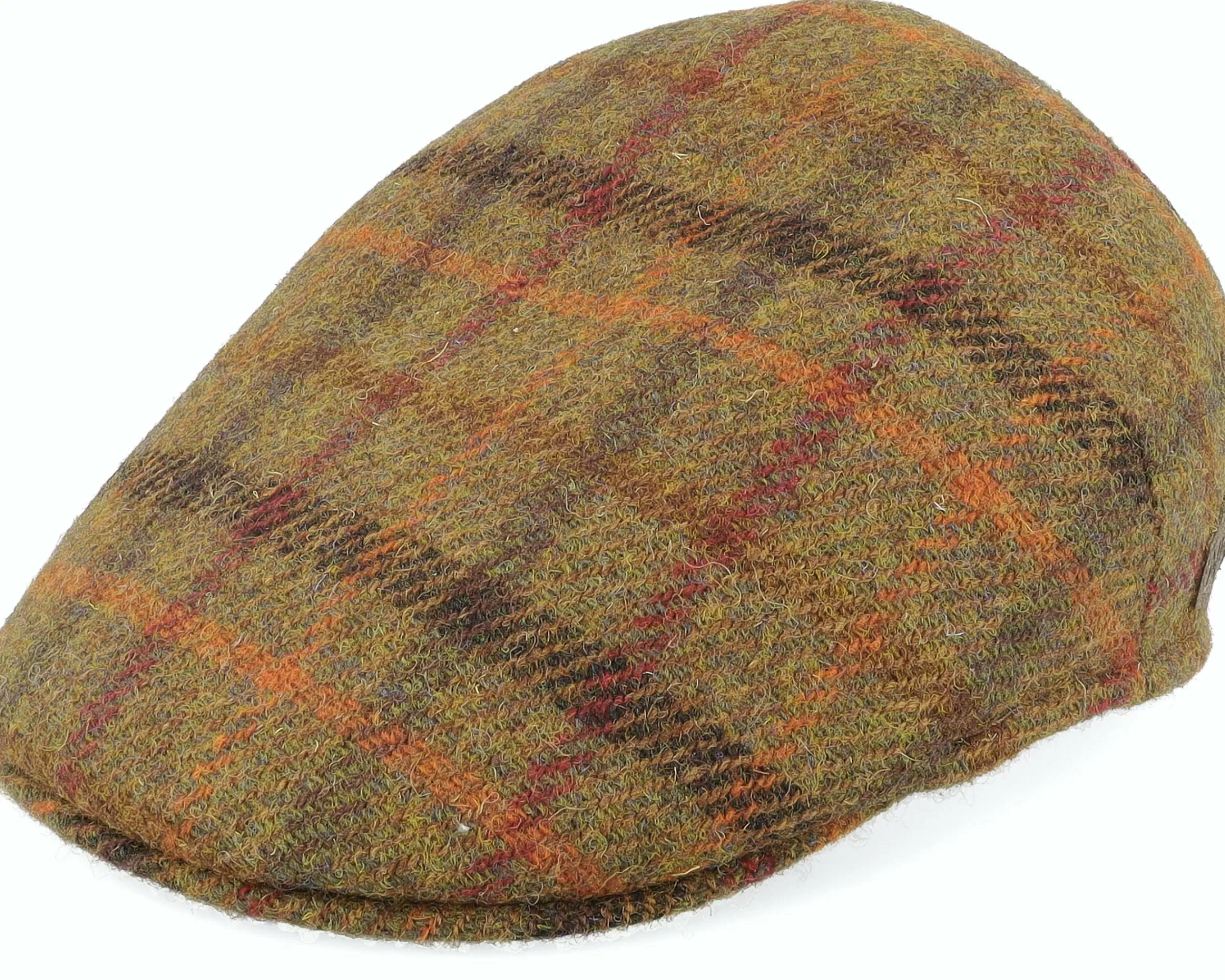 MJM Hats Country Harris Tweed Brown 2 Flat Cap - -Unisex Flat Caps