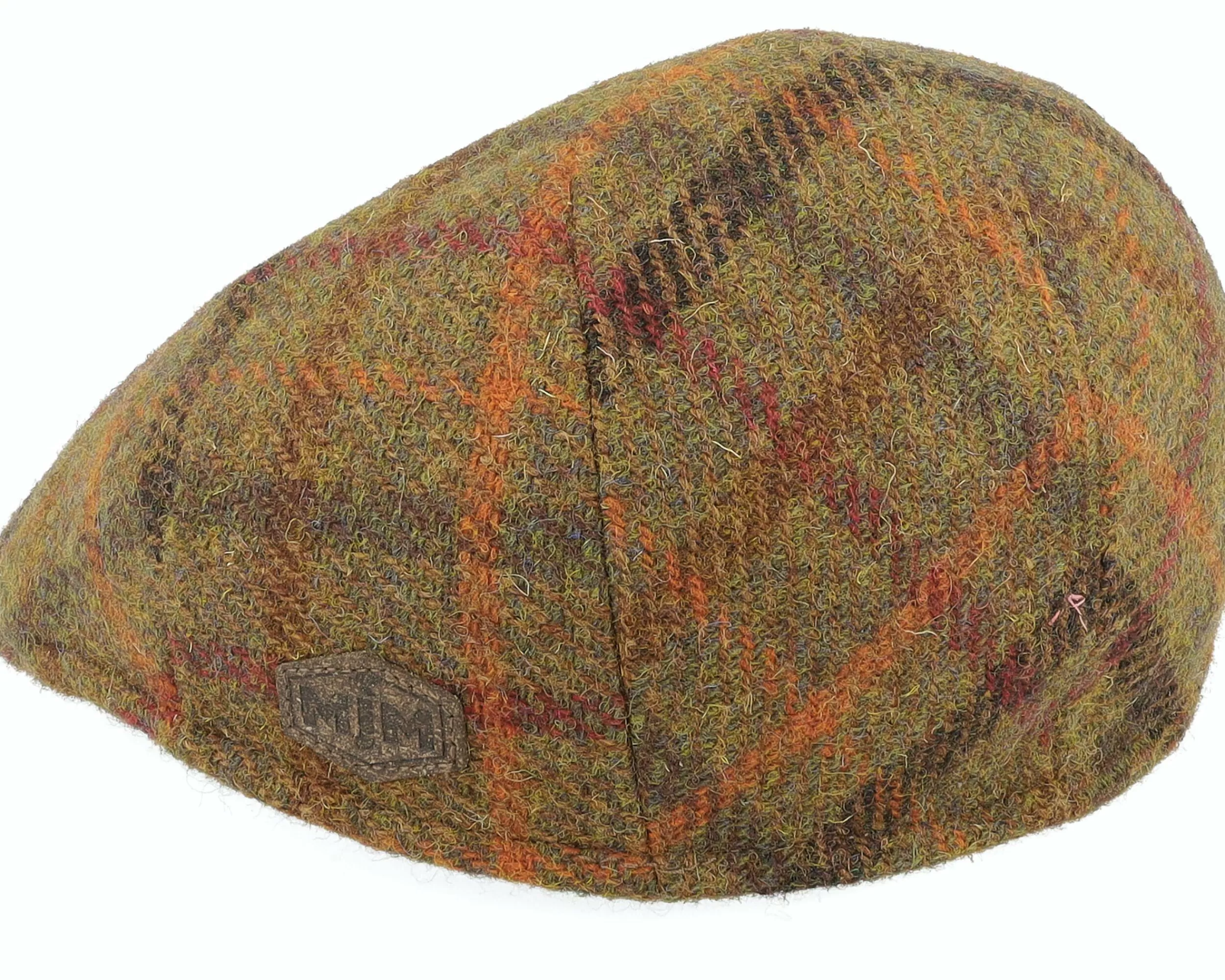 MJM Hats Country Harris Tweed Brown 2 Flat Cap - -Unisex Flat Caps