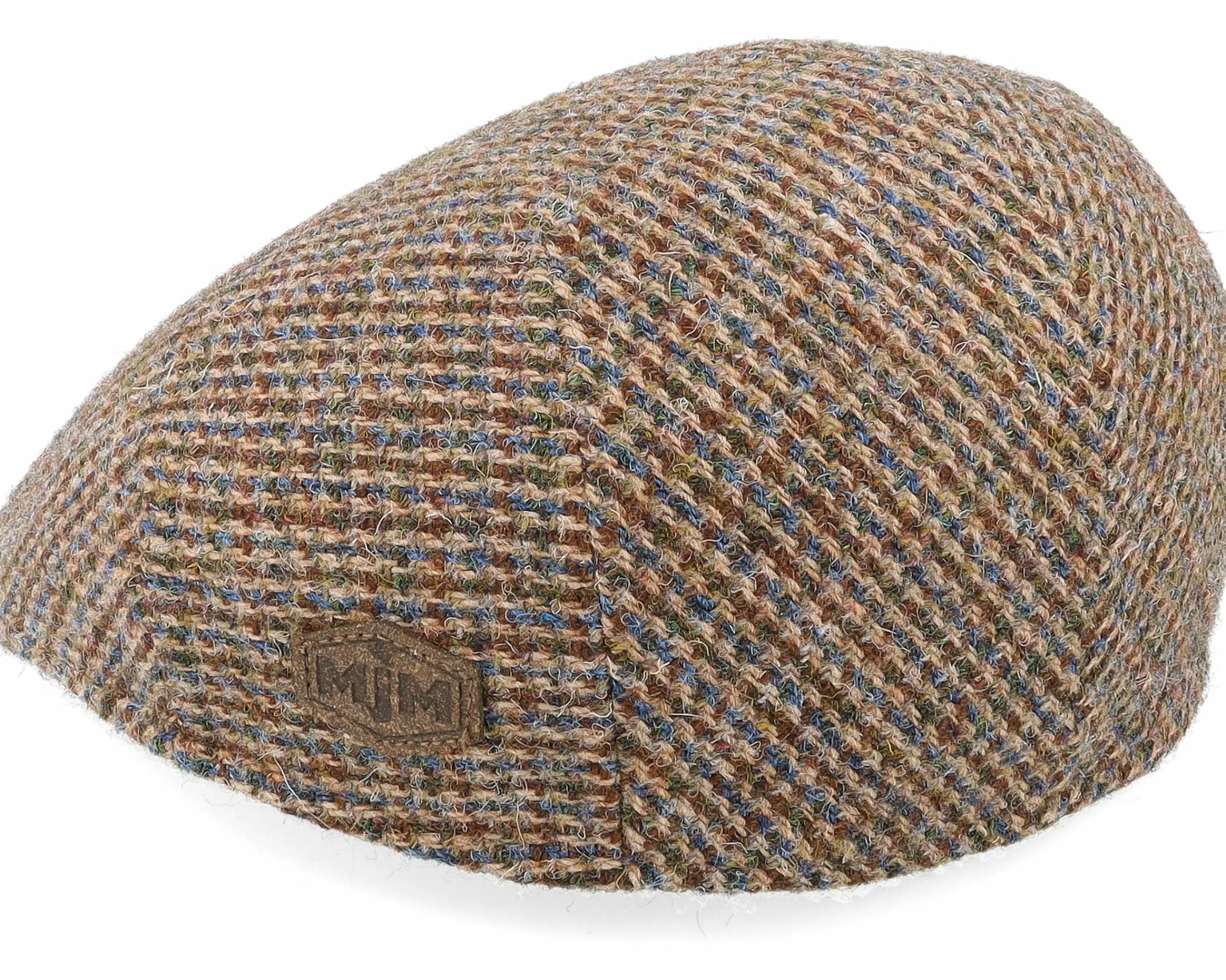 MJM Hats Country Harris Tweed Brown Flat Cap - -Unisex Flat Caps