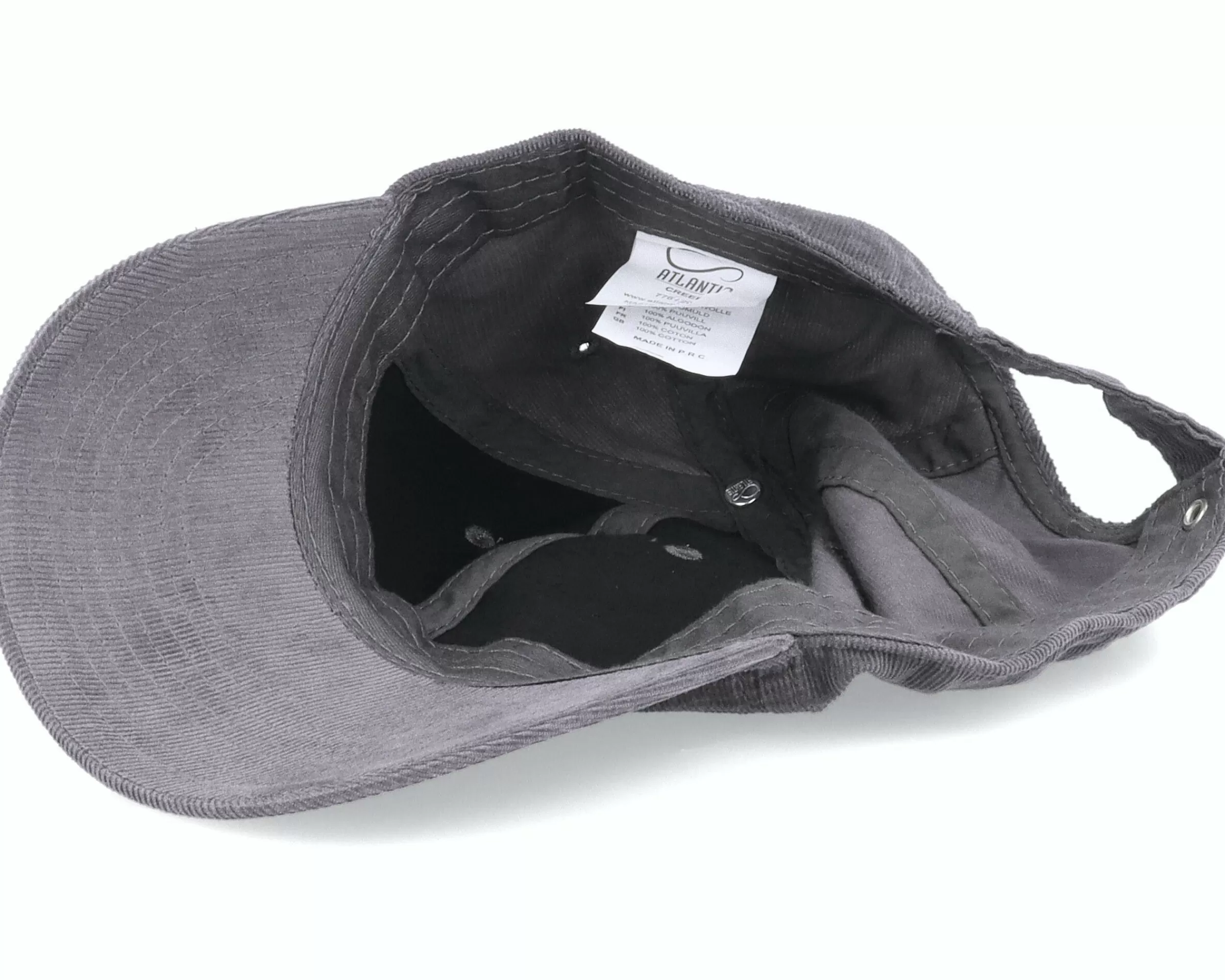 Atlantis Creep Grigio Scuro Charcoal Thin Cord Dad Cap - -Unisex Dad Cap