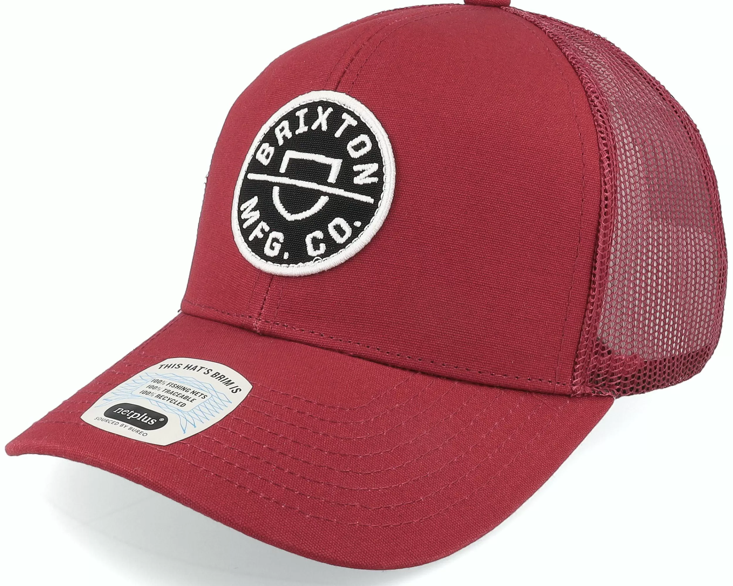 Brixton Crest X Burgundy/Burgundy Trucker - -Unisex Trucker