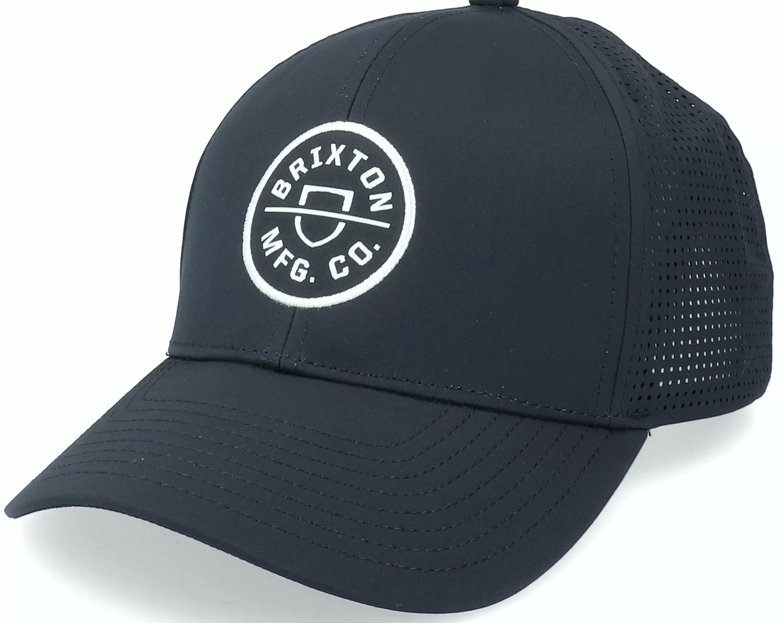 Brixton Crest X Medium Profile Black Trucker - -Unisex Trucker