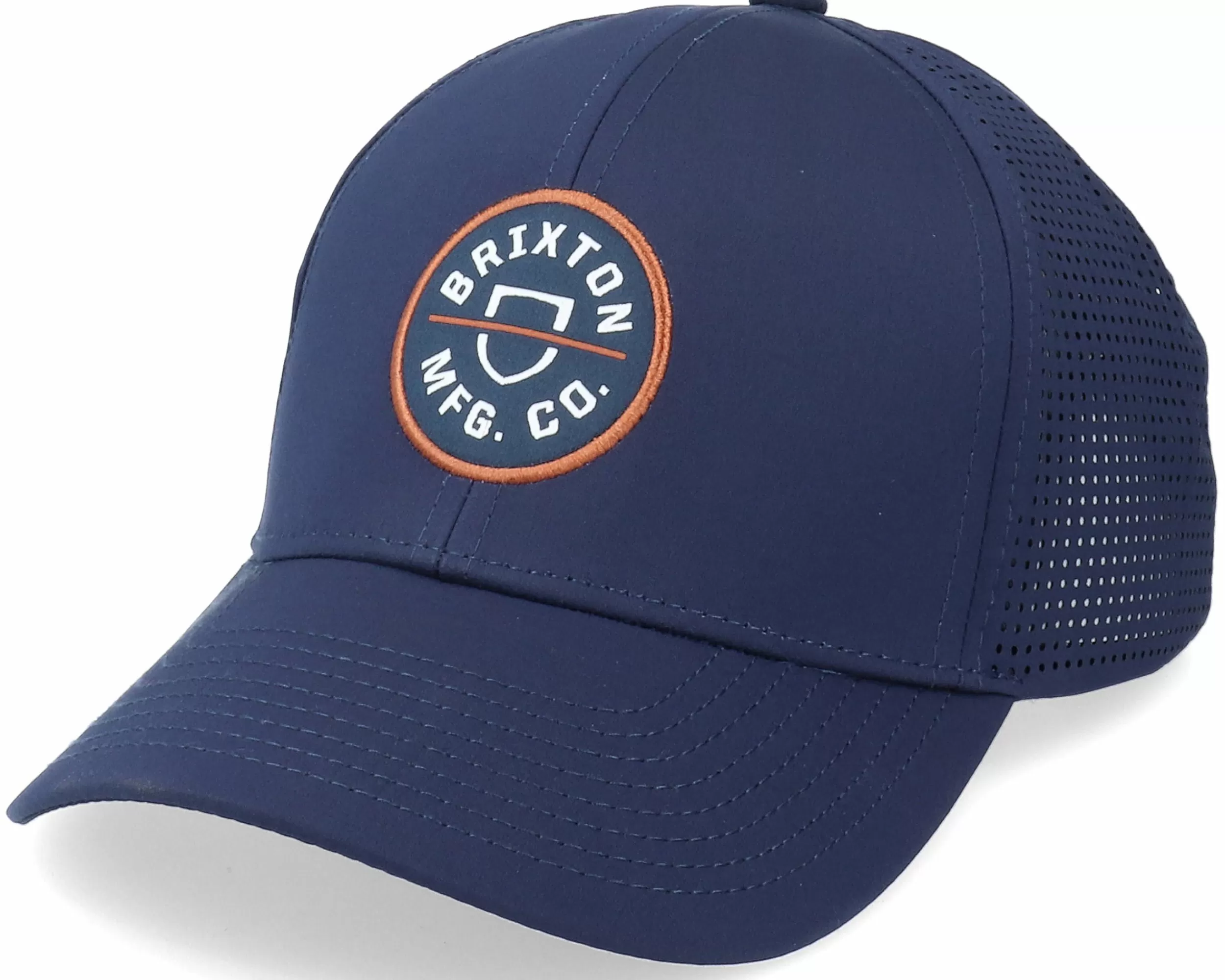 Brixton Crest X Medium Profile Washed Navy Trucker - -Unisex Trucker