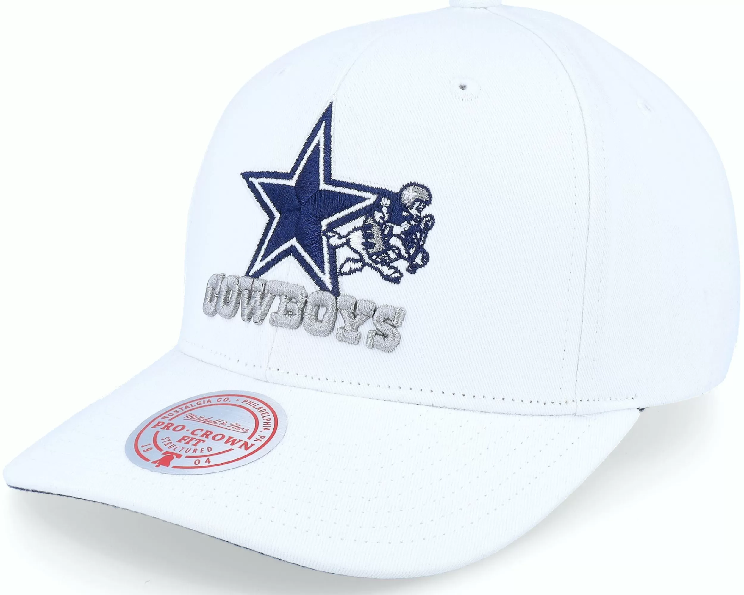 Mitchell & Ness Dallas Cowboys All In Pro White Adjustable - -Unisex Adjustable