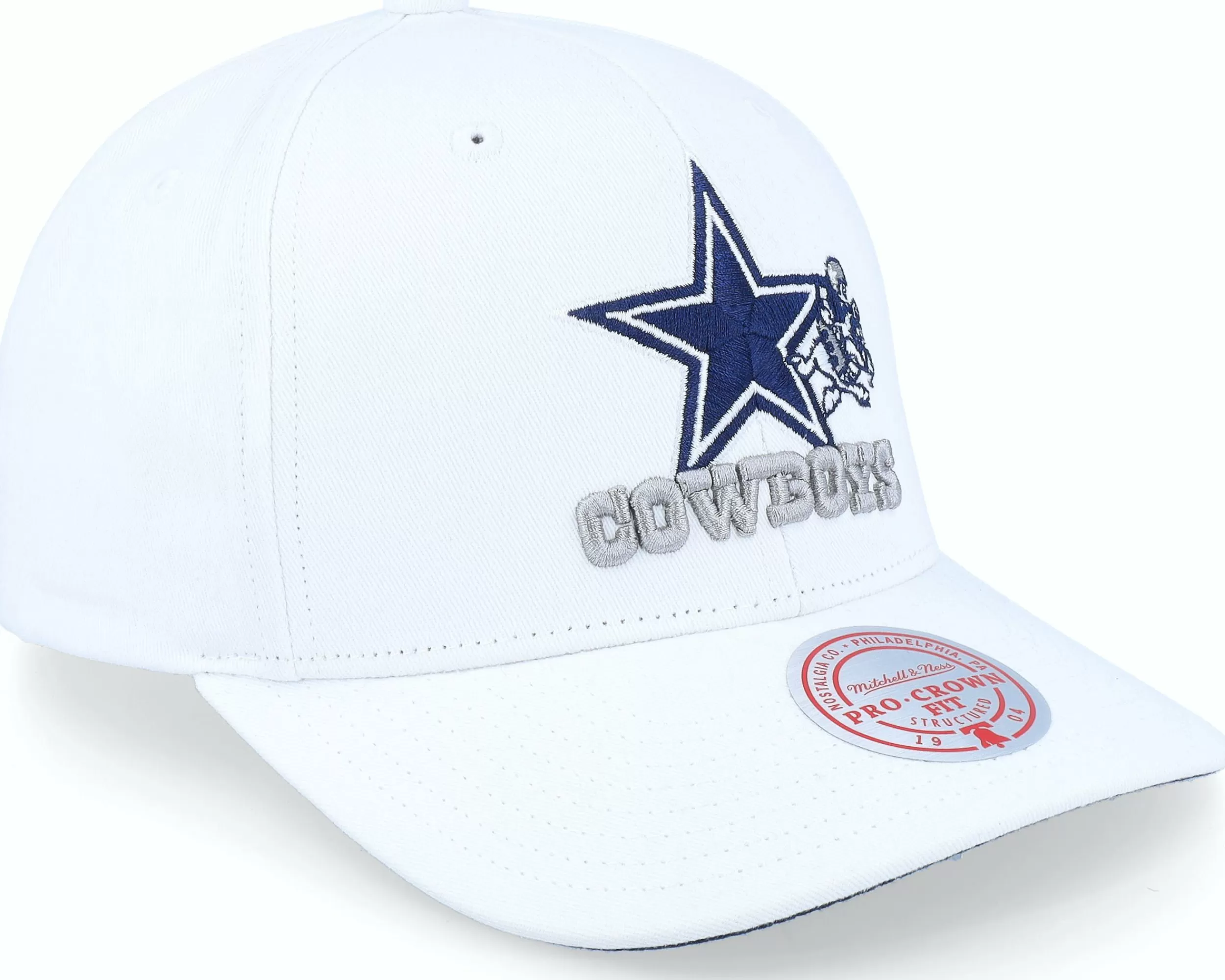 Mitchell & Ness Dallas Cowboys All In Pro White Adjustable - -Unisex Adjustable